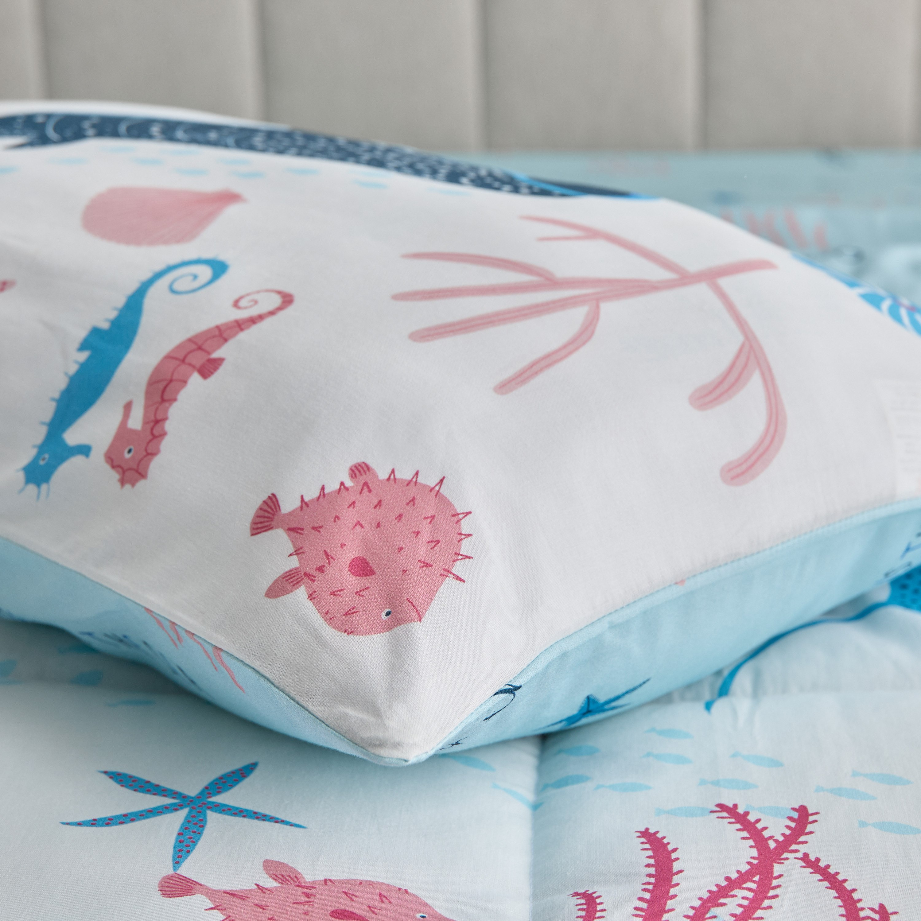 طقم لحاف قطن زوجي قطعتين مارين من جوي سي وورلد - 160x220 سم-hbxhomeware-hbxbedroom-image-8