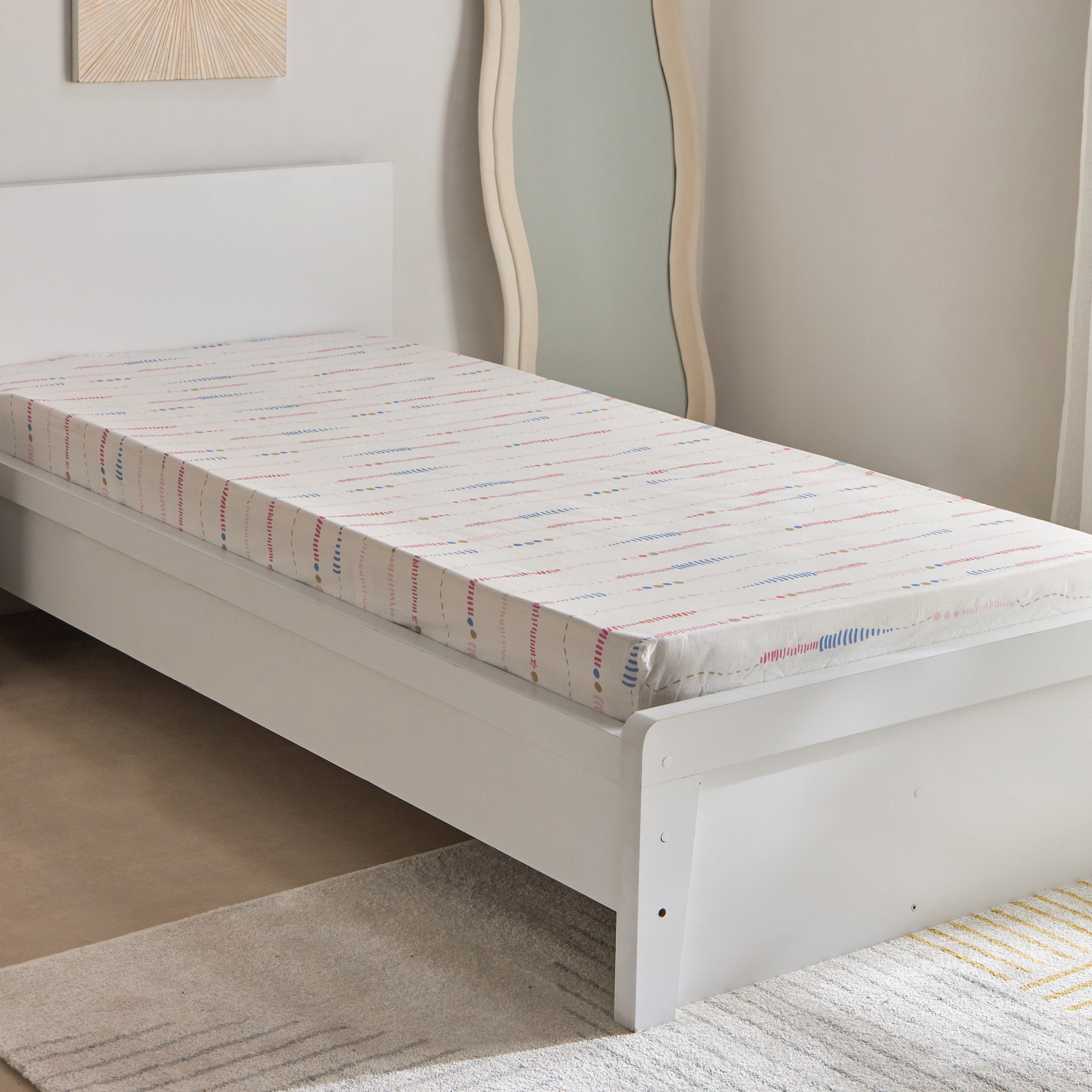 شرشف مطاطي قطن فردي ليليت من آيفي ميدوز - 90x200+25 سم-hbxhomeware-hbxkidsandyouth-image-2
