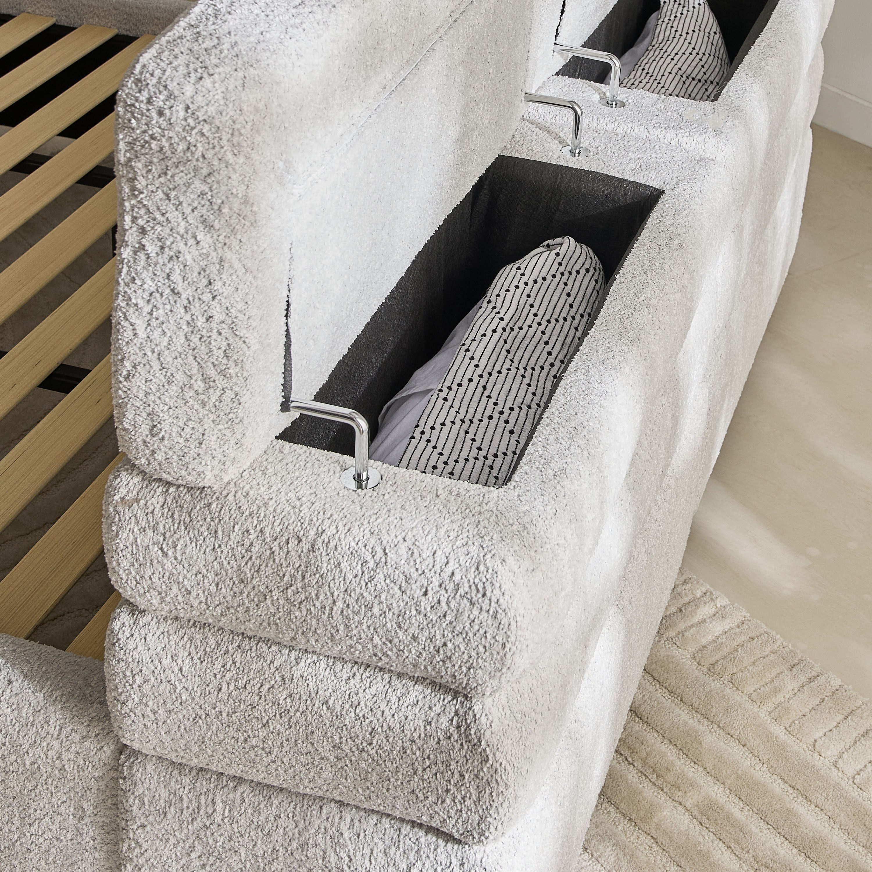 سرير كوين منجد بلوح رأسي قابل للتعديل بمساحة تخزين من دونا زينسي - 160x200 سم -hbxbedroom-bedsandbedsets-beds-queen-image-6