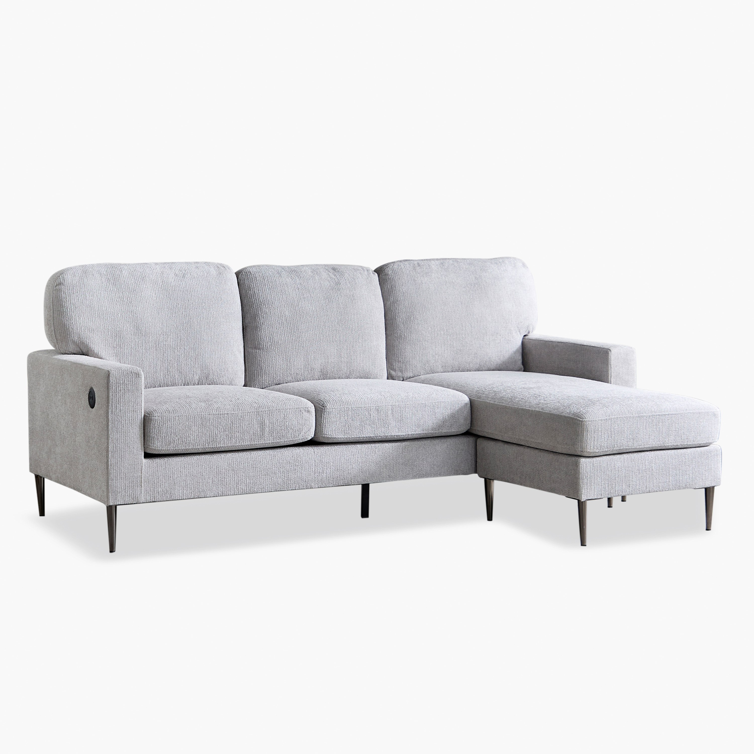 كنبة قماش ركنية قابلة للعكس 3 مقاعد مع يو إس بي من آريا إن إكس تي-hbxlivingroom-sofasandarmchairs-cornersofas-image-15