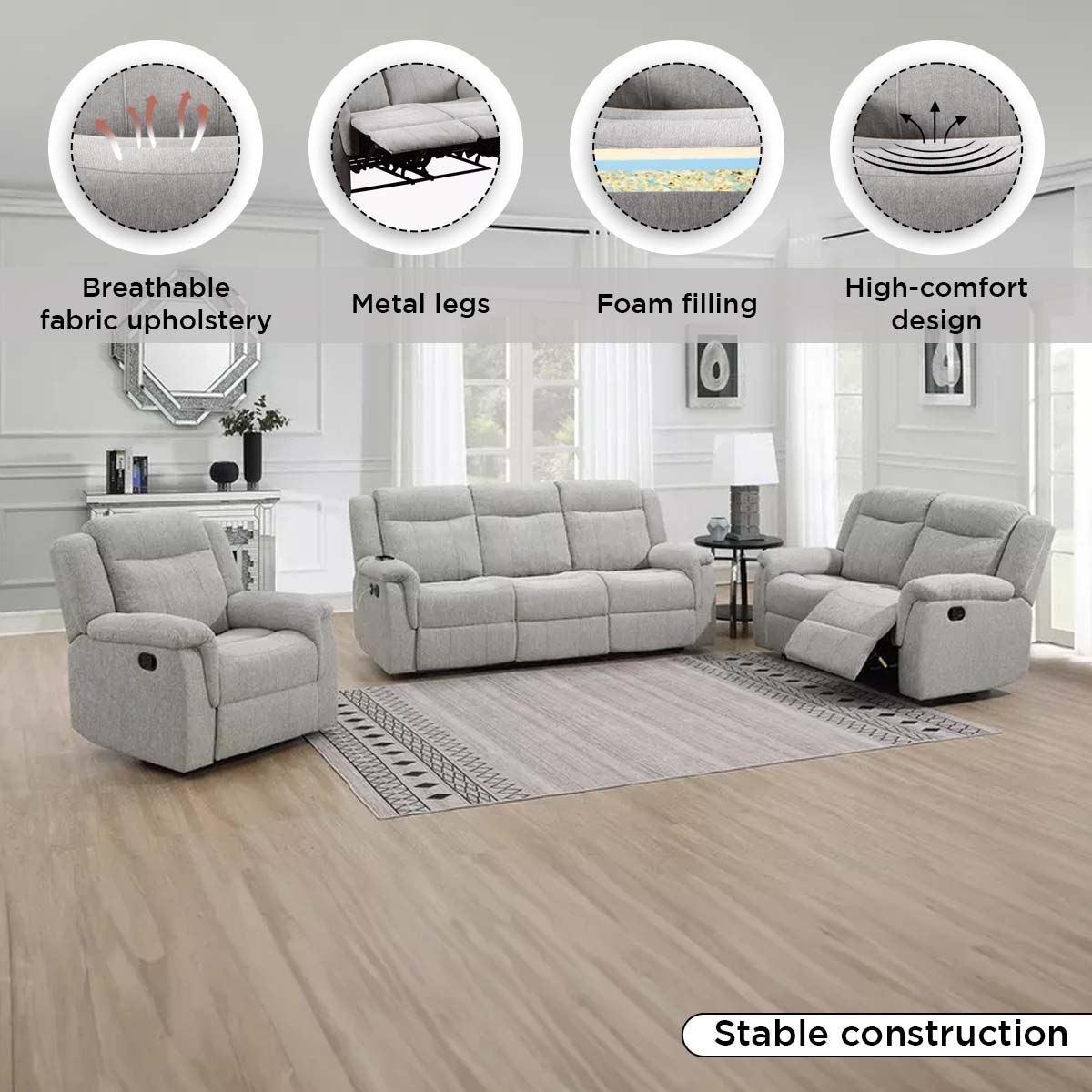 Jane 2-Seater Fabric Recliner Sofa with USB-hbxlivingroom-sofasandarmchairs-sofas-image-5