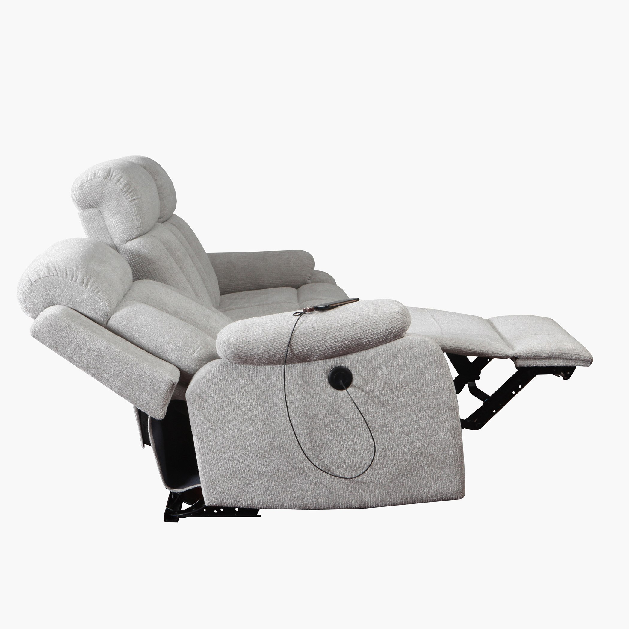 Dallas Electric Power 3-Seater Fabric Recliner Sofa with USB-hbxlivingroom-sofasandarmchairs-sofas-image-8