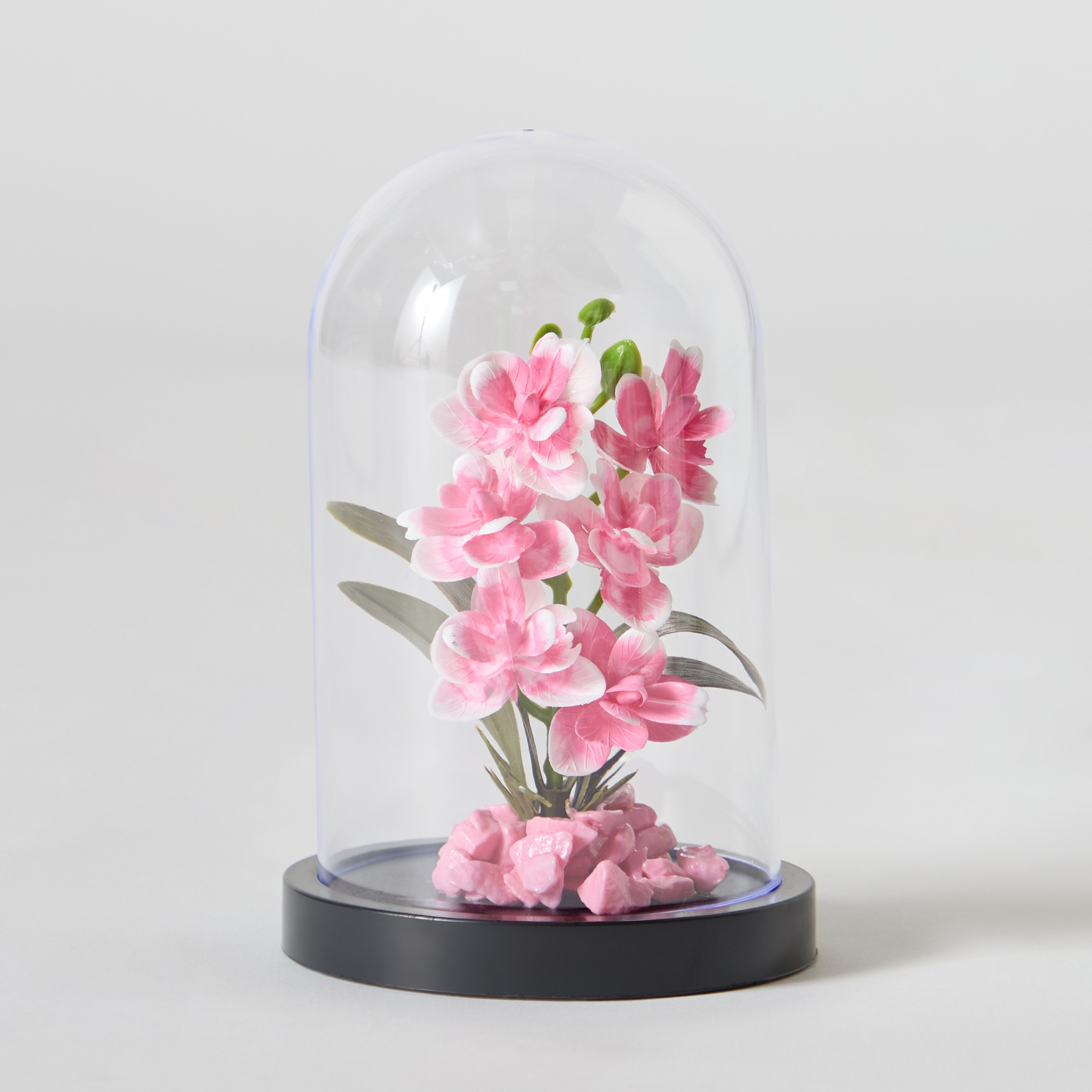 Taria Glass Floral Arrangement - 11x11x18 cm-hbxdecorandfurnishings-homeaccessories-artificialflowersandplants-image-4