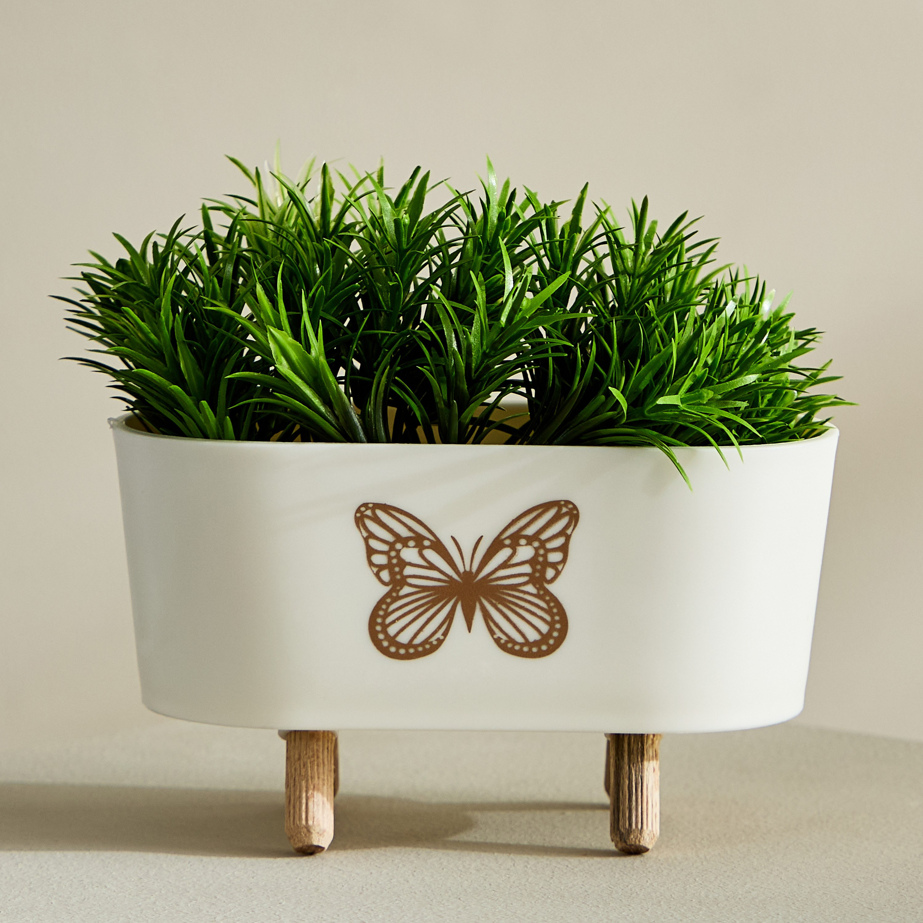 نبات في وعاء مستطيل بأرجل من تاريا - 14x8x14 سم-hbxhomeware-hbxdecorandfurnishings-image-2