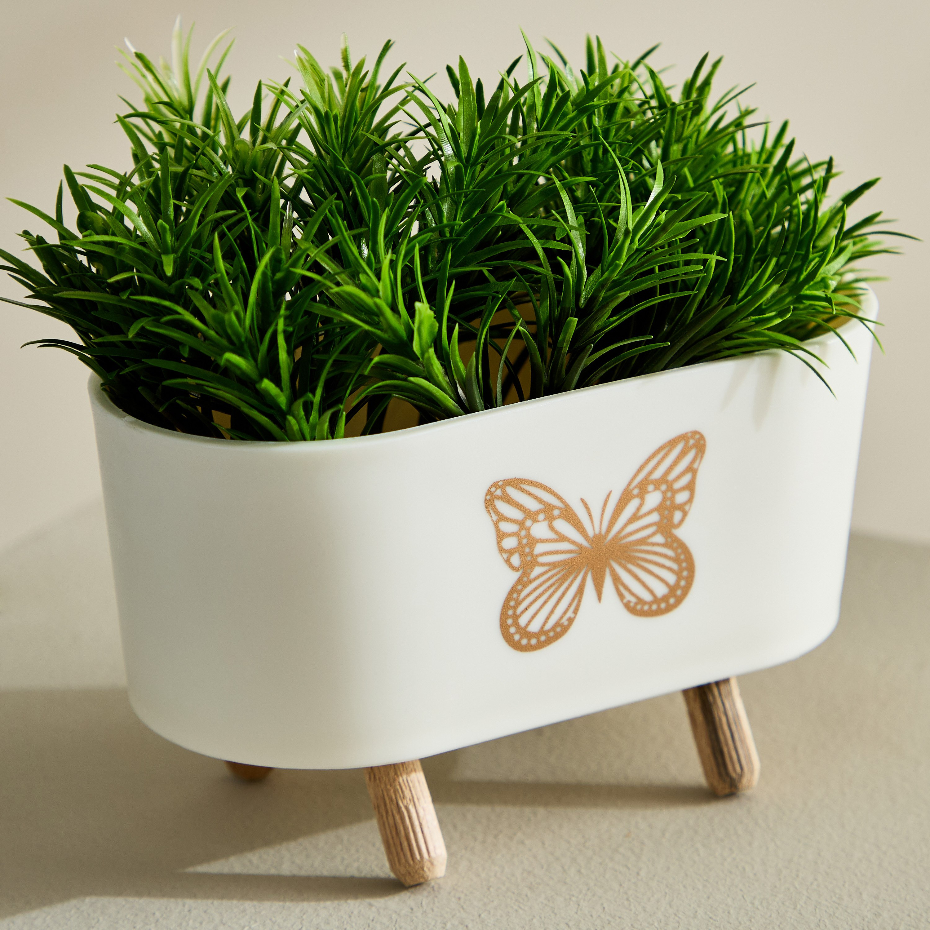 نبات في وعاء مستطيل بأرجل من تاريا - 14x8x14 سم-hbxhomeware-hbxdecorandfurnishings-image-3