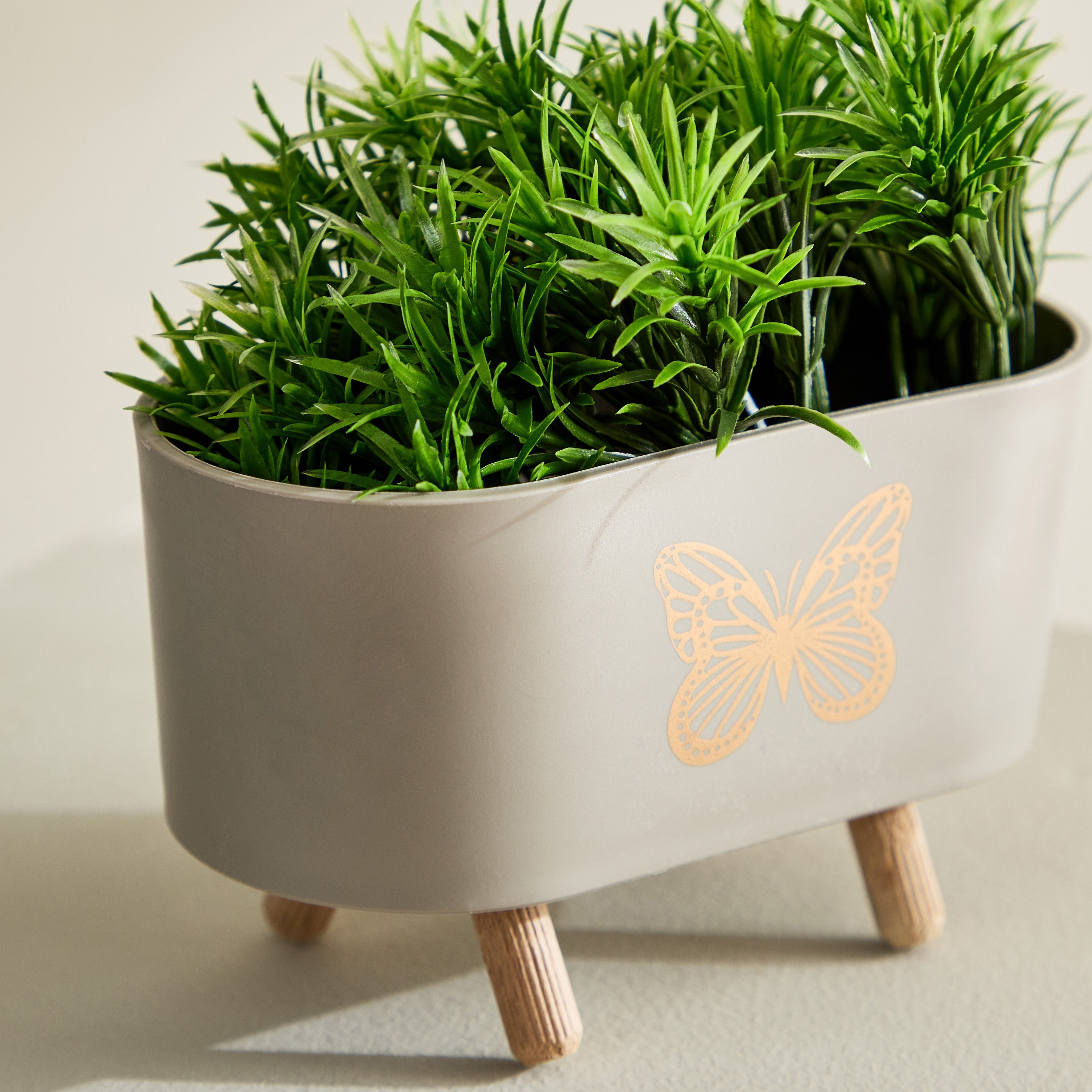 نبات في وعاء مستطيل بأرجل من تاريا - 14x8x14 سم-hbxhomeware-hbxdecorandfurnishings-image-3