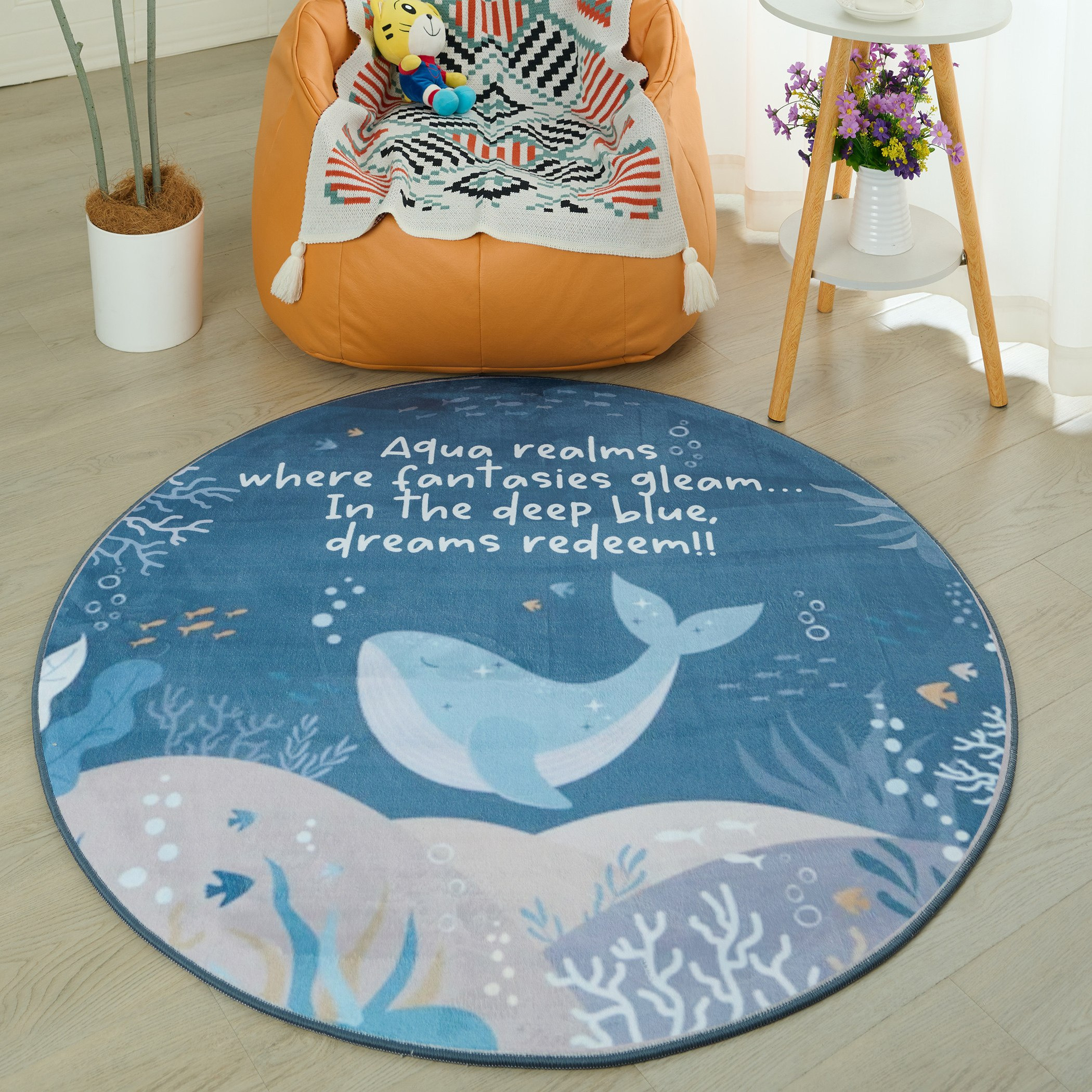 سجادة فلانيل بطبعات حوت ورلد بن من جوي سي - 120 سم-hbxdecorandfurnishings-floorcoverings-rugs-image-1