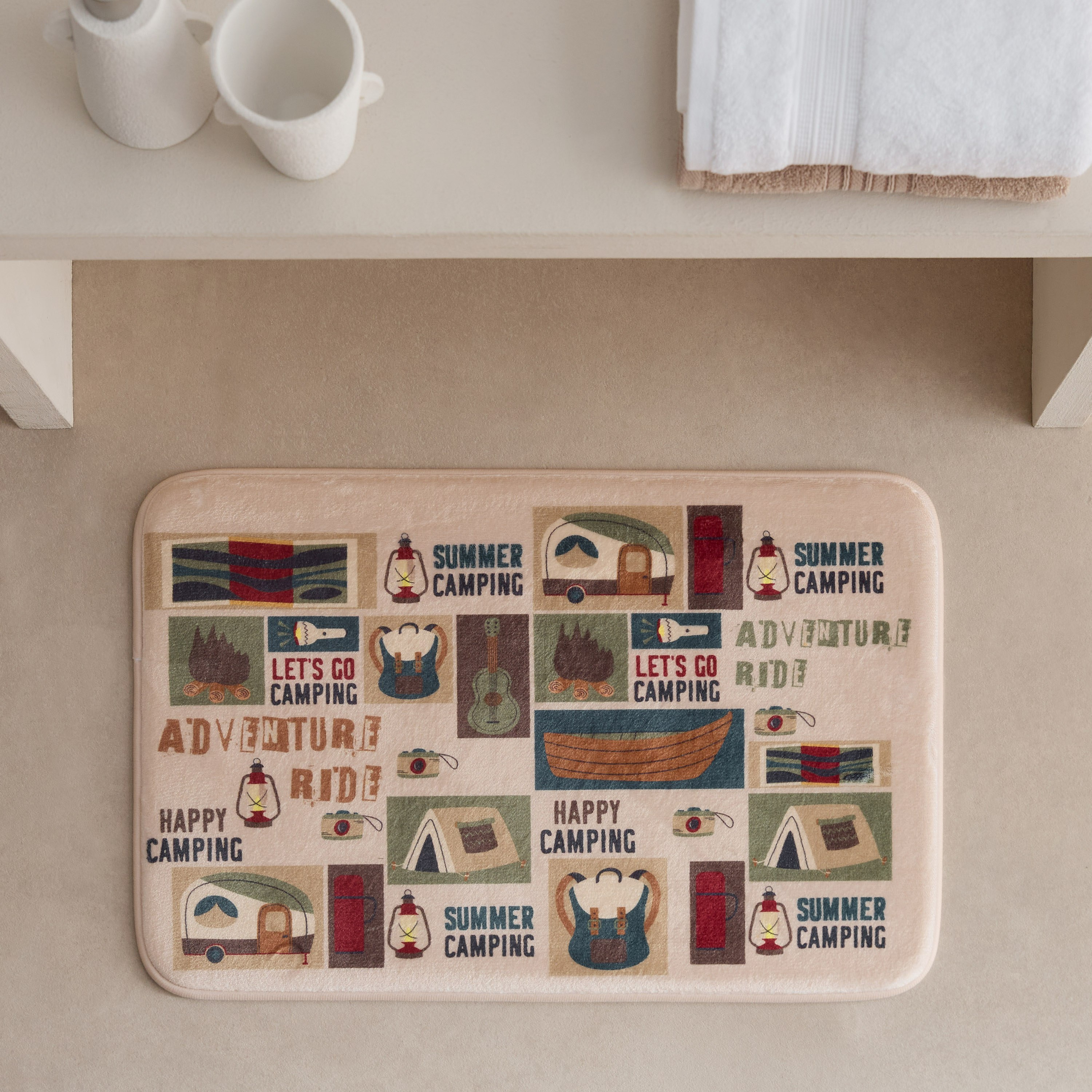 سجادة حمام ميموري فوم من أدفنشرر - 40x60 سم-hbxhomeware-kidsessentials-kidsbathmatsandtubmats-image-1