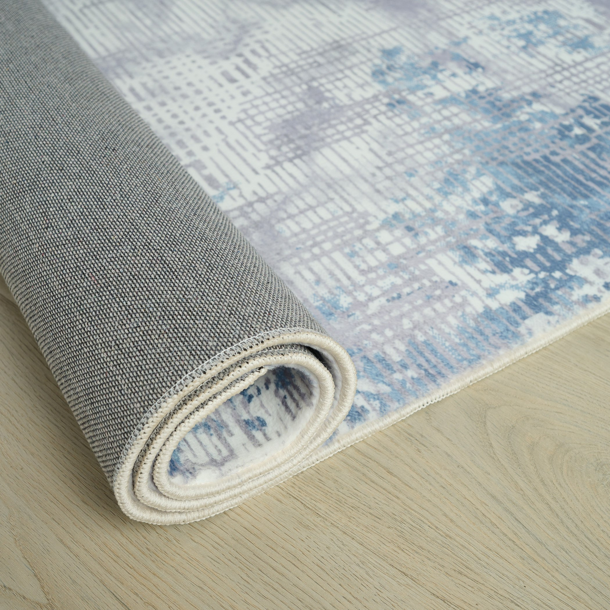 Milan Entropy Printed Plush Fur Rug - 120x170 cm-hbxdecorandfurnishings-floorcoverings-rugs-image-4