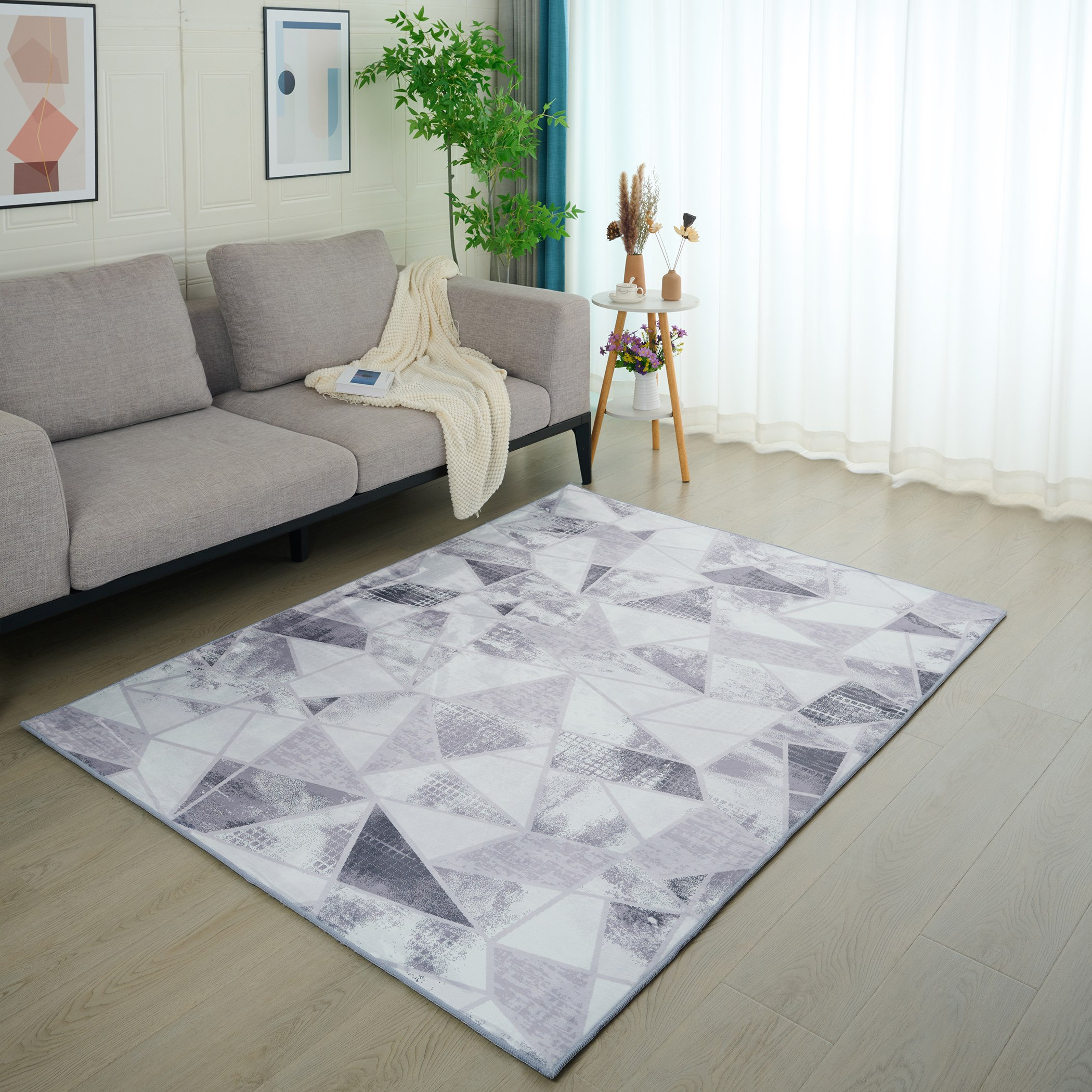سجادة فلانيل بطبعات كافي من ويلز - 150x200 سم-hbxdecorandfurnishings-floorcoverings-rugs-image-1