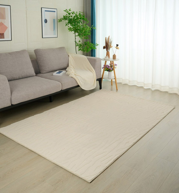 Buy Zara Reza Jacquard Rabbit Fur Rug - 200x300 cm Online in UAE | Homebox