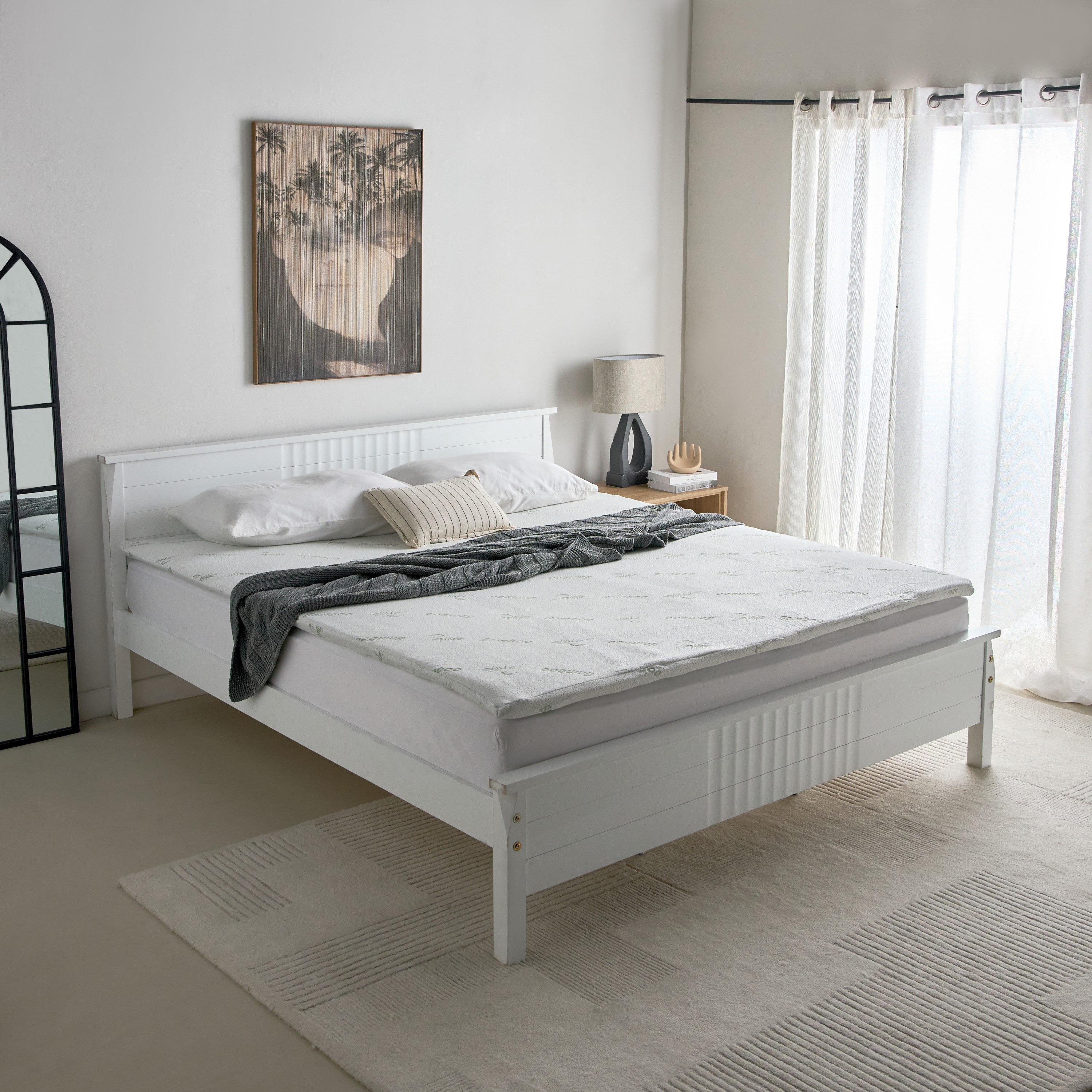 Relax Memory Foam King Mattress Topper - 180x200x4 cm-hbxhomeware-hbxbedroom-image-6