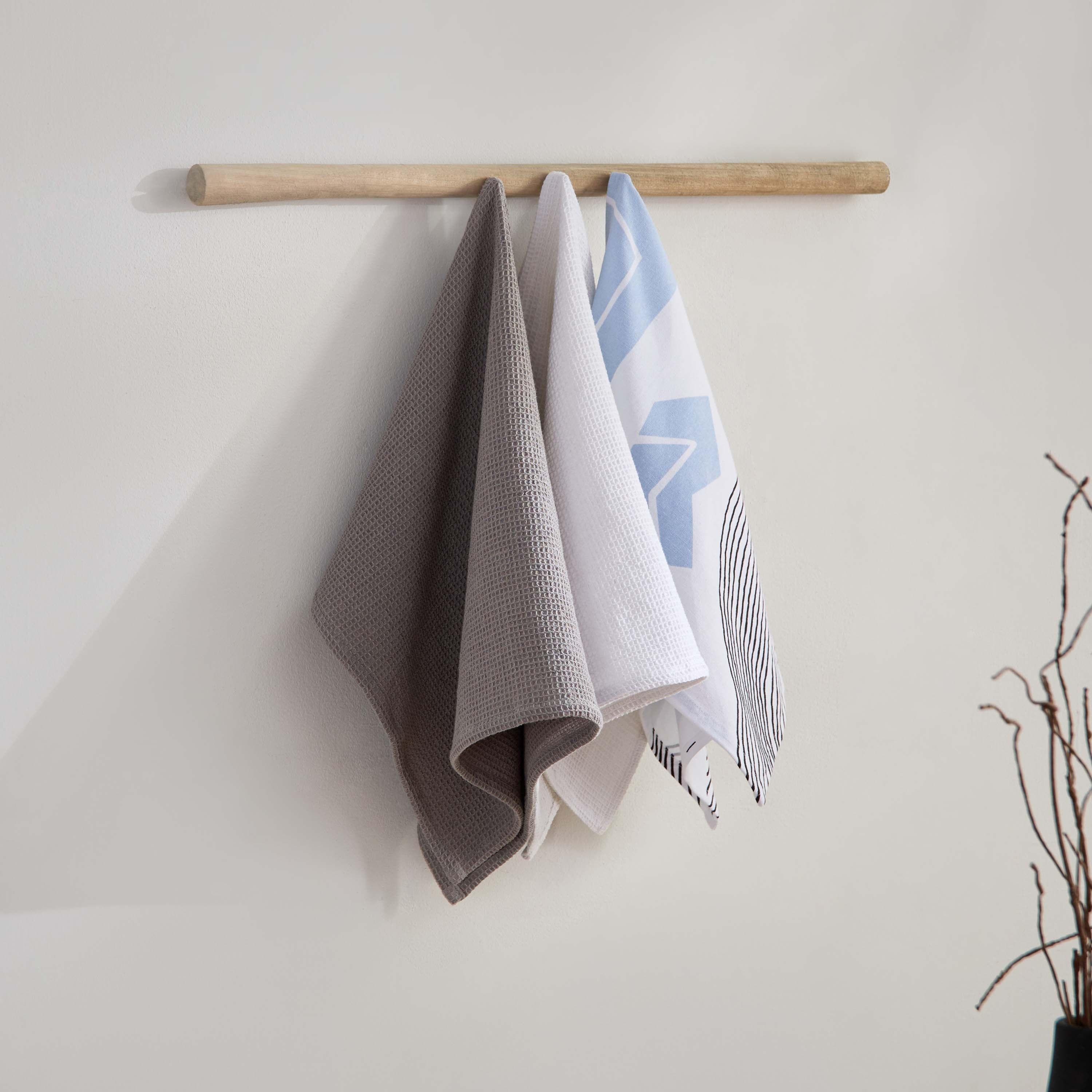 طقم مناشف مطبخ 3 قطع أستريكس من سنازي - 40x60 سم-hbxhomeware-kitchenware-kitchenlinens-image-1