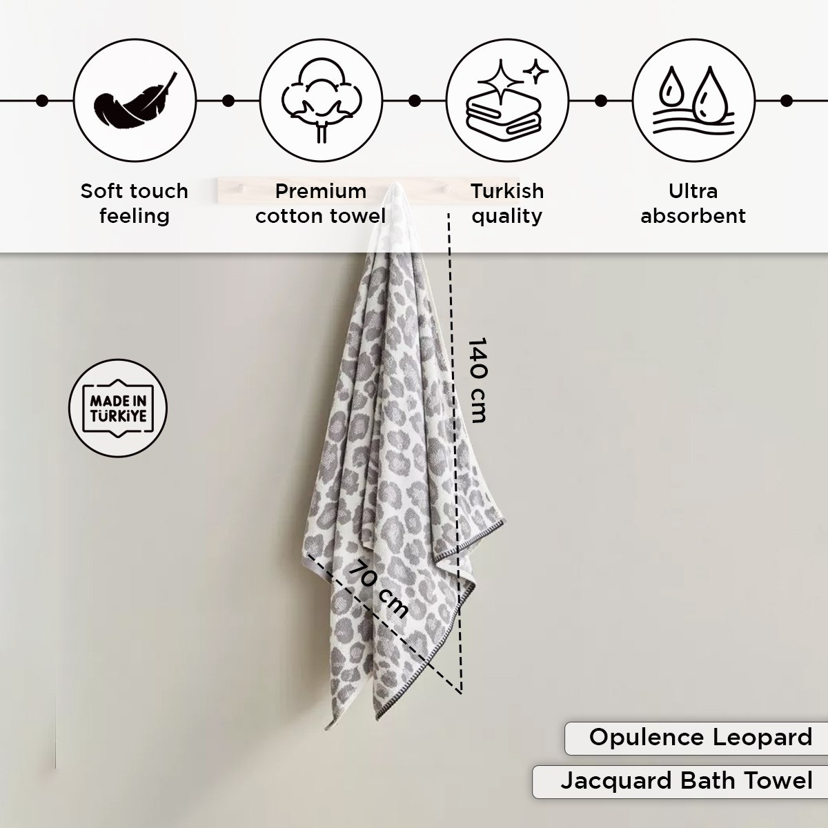 منشفة حمام تركي قطن جاكار بخيوط مصبوغة من أوبولينس ليوبارد - 70×140 سم-hbxbathroom-bathroomtextiles-image-4