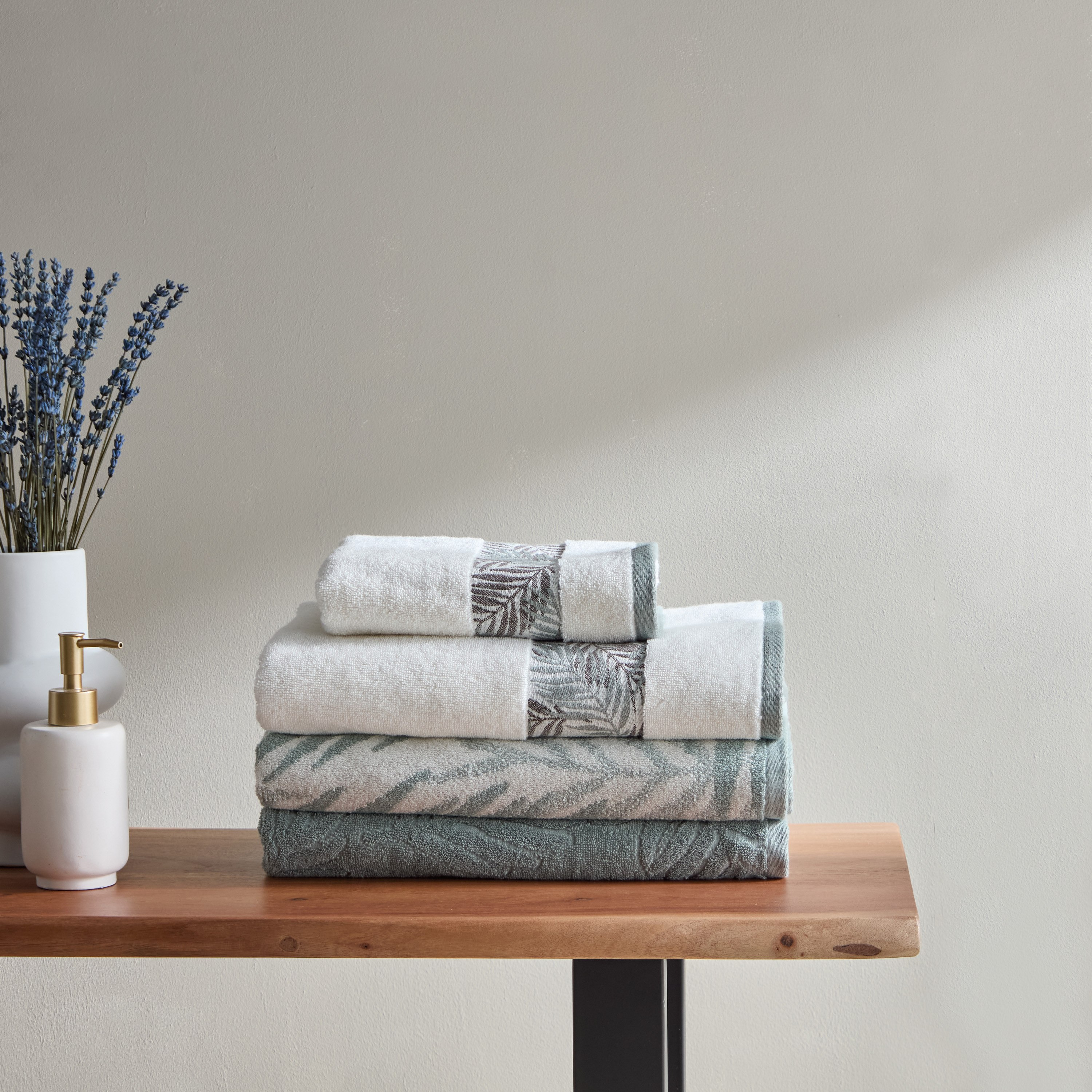 منشفة حمام تركي قطن جاكار بخيوط مصبوغة من أوبولينس فلورا - 70×140 سم-hbxbathroom-bathroomtextiles-image-5