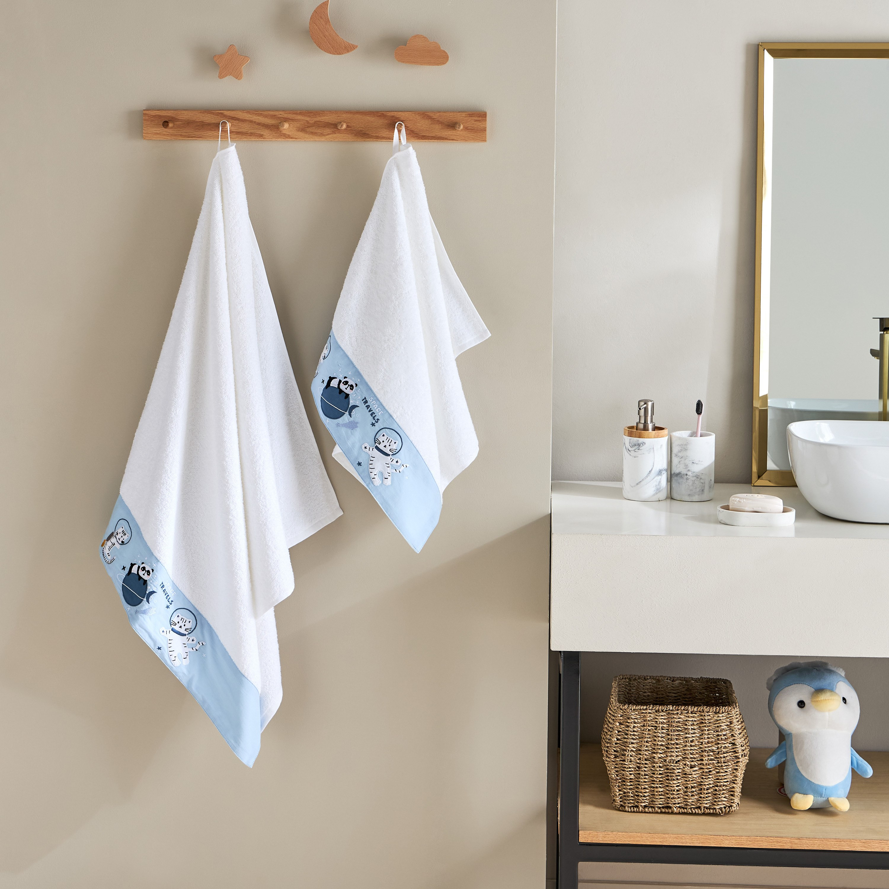 Grace Gearhead Cosmos Turkish Cotton Kids Bath Towel - 65x136 cm-hbxhomeware-hbxkidsandyouth-image-5