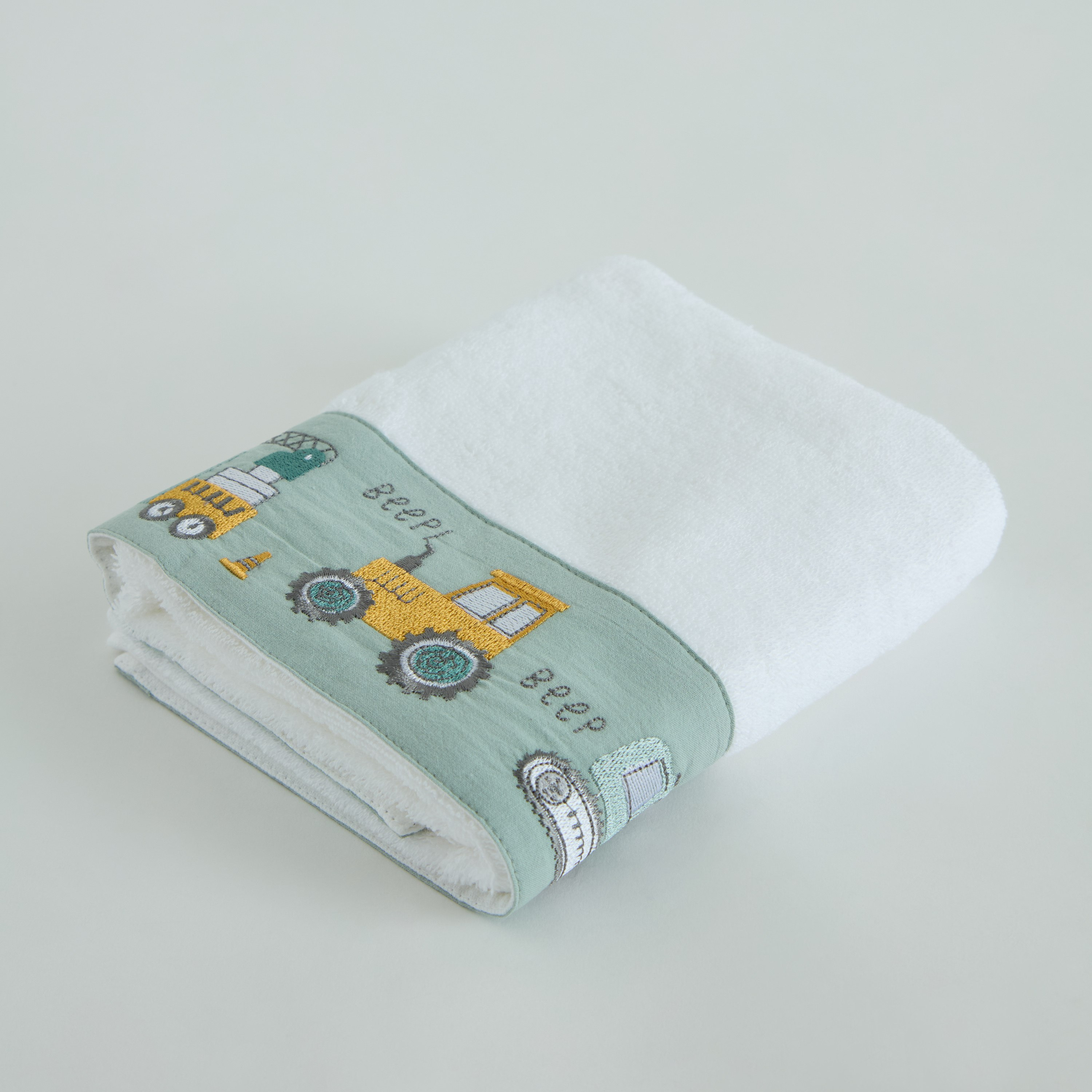 Grace Gearhead Beep Beep Turkish Cotton Kids Hand Towel - 50x80 cm-hbxhomeware-hbxkidsandyouth-image-7