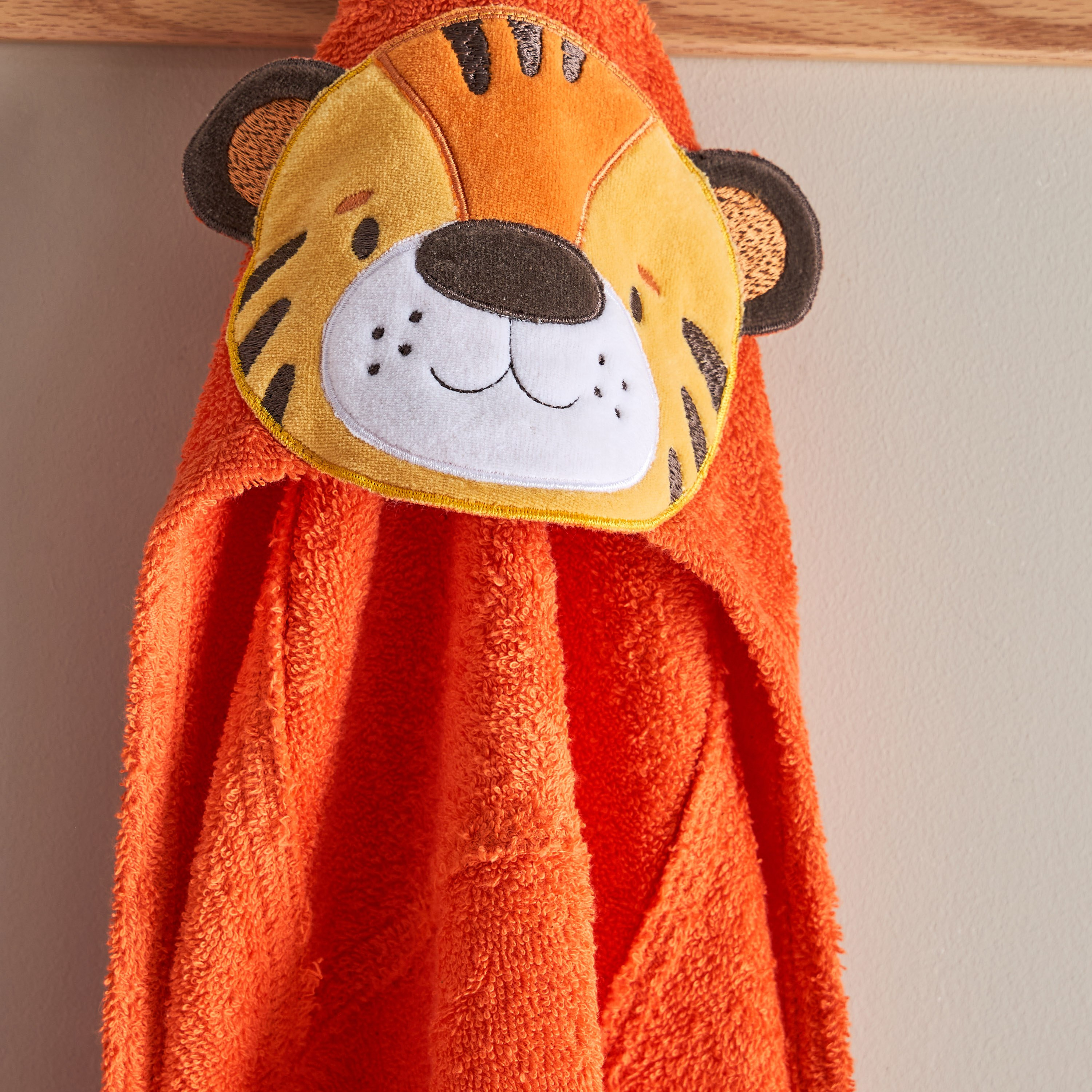 Grace Adventurer Tiger Turkish Cotton Kids Hooded Bath Towel - 70x130 cm-hbxhomeware-hbxkidsandyouth-image-3