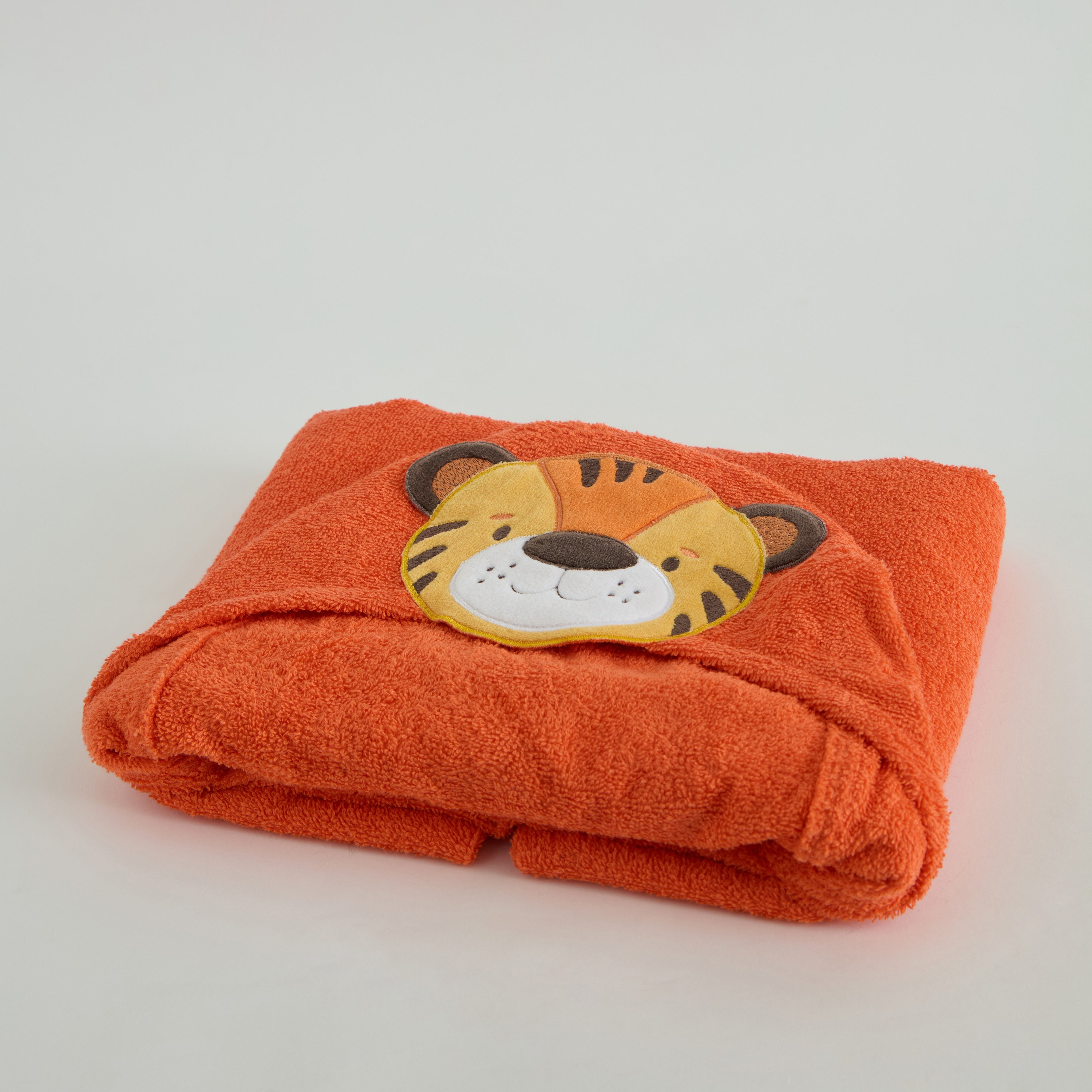 Grace Adventurer Tiger Turkish Cotton Kids Hooded Bath Towel - 70x130 cm-hbxhomeware-hbxkidsandyouth-image-7