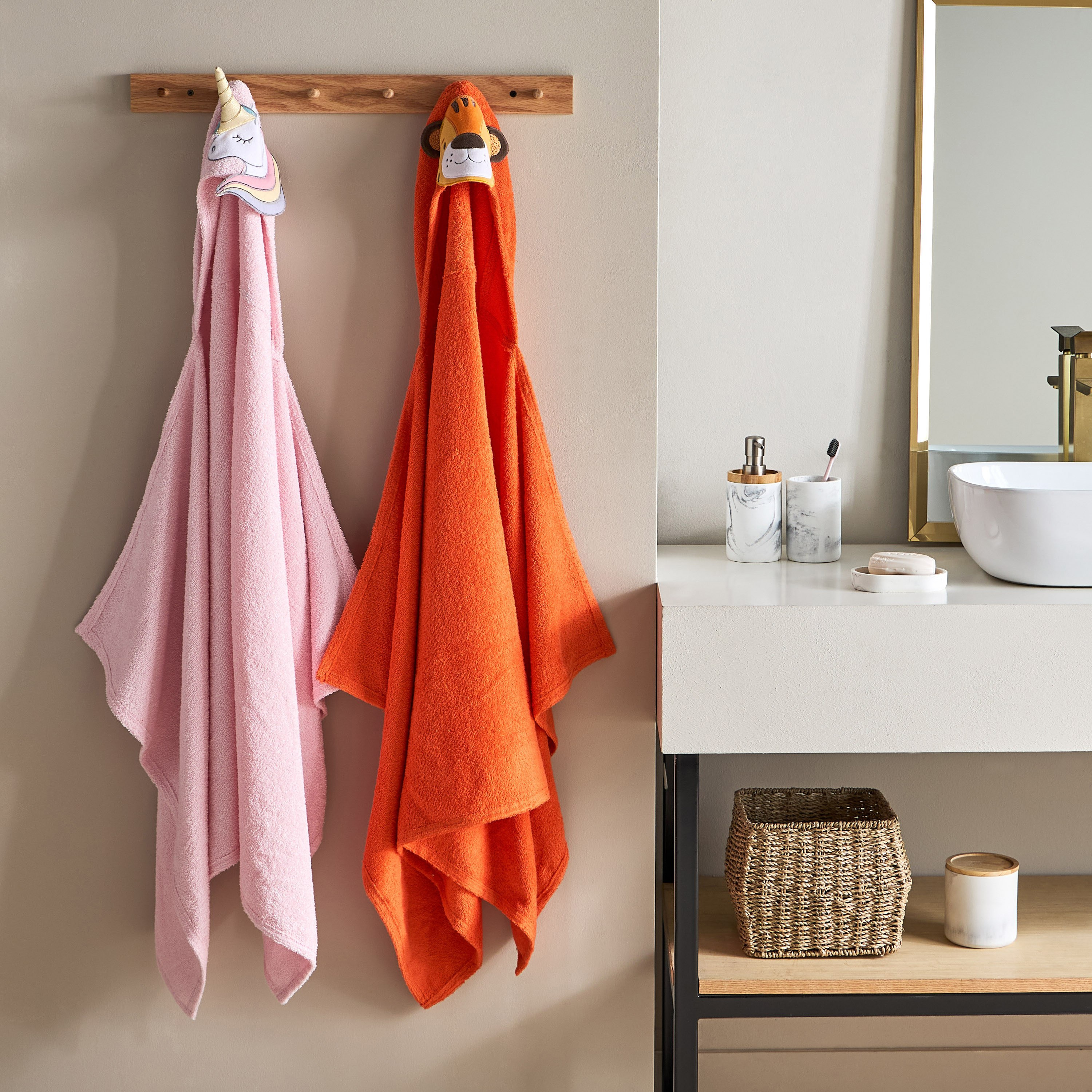 Grace Meadows Unicorn Turkish Cotton Kids Hooded Bath Towel - 70x130 cm-hbxhomeware-hbxkidsandyouth-image-5