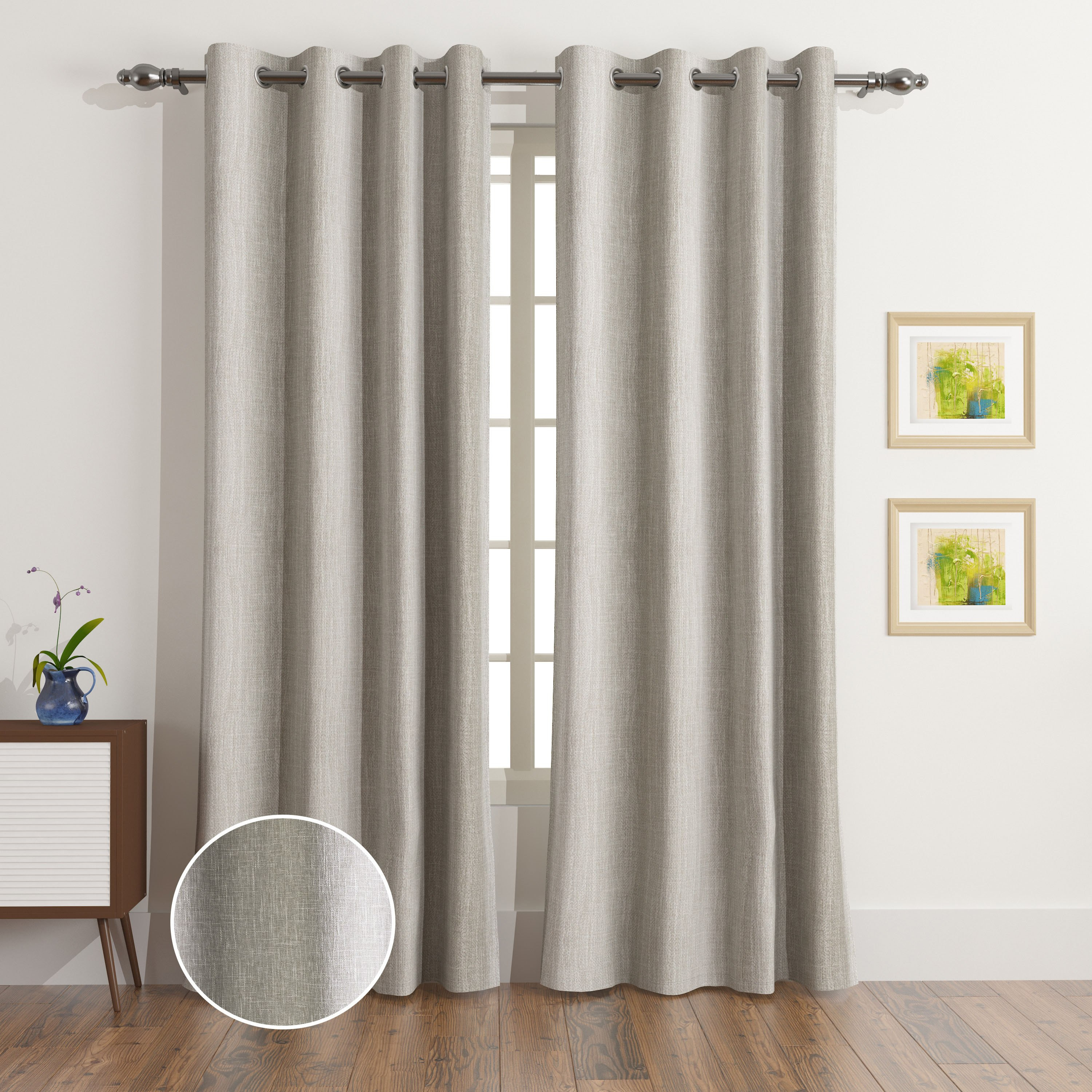 طقم ستائر معتّمة مبطنة قطعتين من سبليندر - 140x240 سم-hbxhomeware-hbxlivingroom-image-1