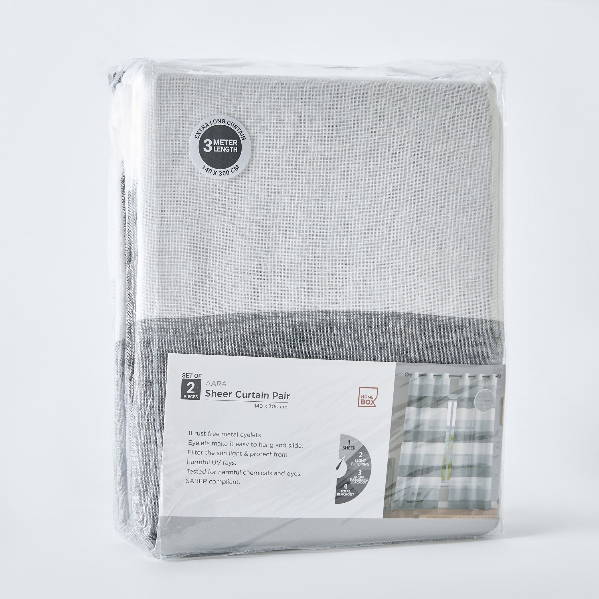 Braxton Aara Baron 2-Piece Extra Long Sheer Curtain Set - 140x300 cm-PROMO_HB_AE_B1G1_250925-image-4