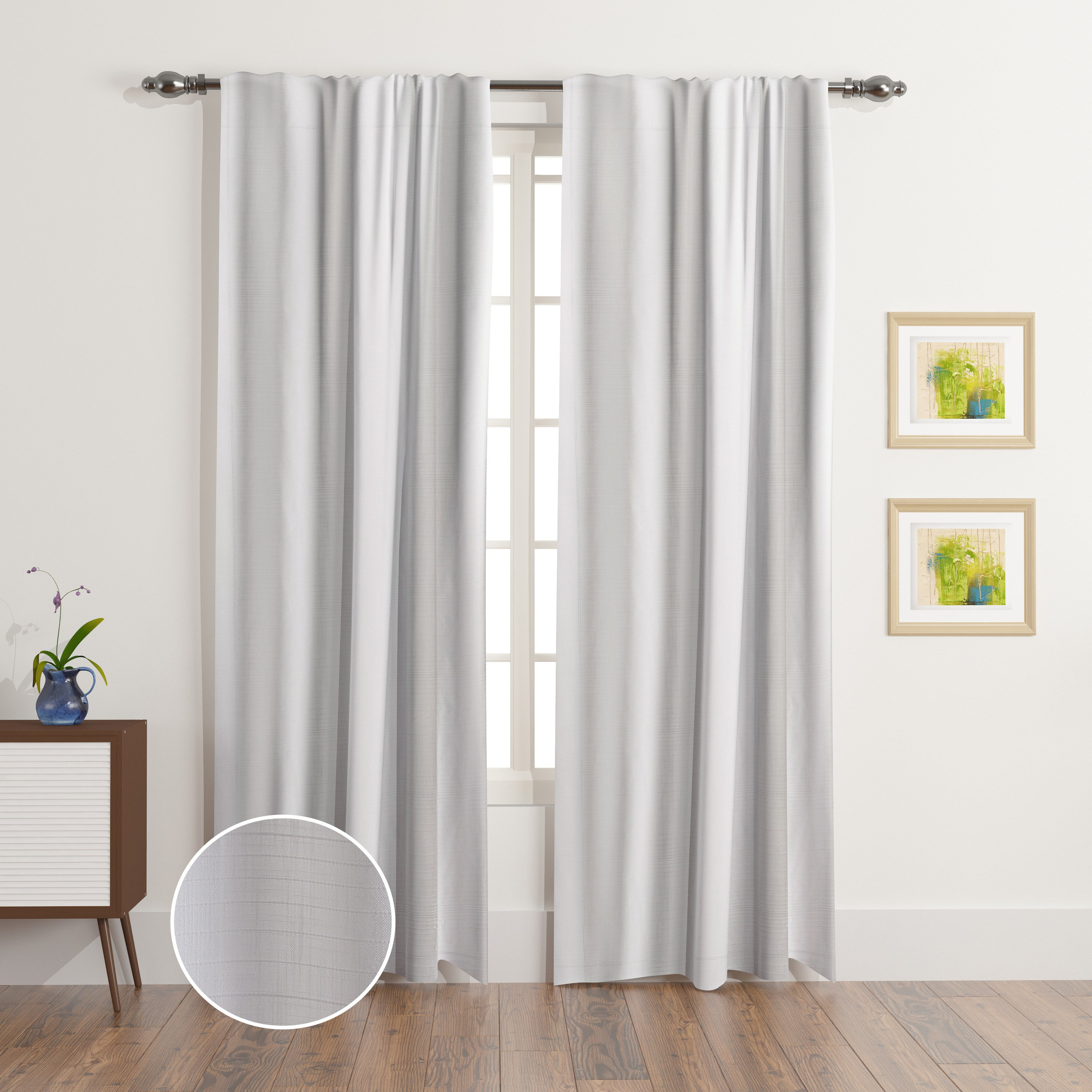 Cardiff 2-Piece Lined Curtain Pair with Back Tab and Rod Pocket - 140x300 cm-hbxhomeware-hbxlivingroom-image-1