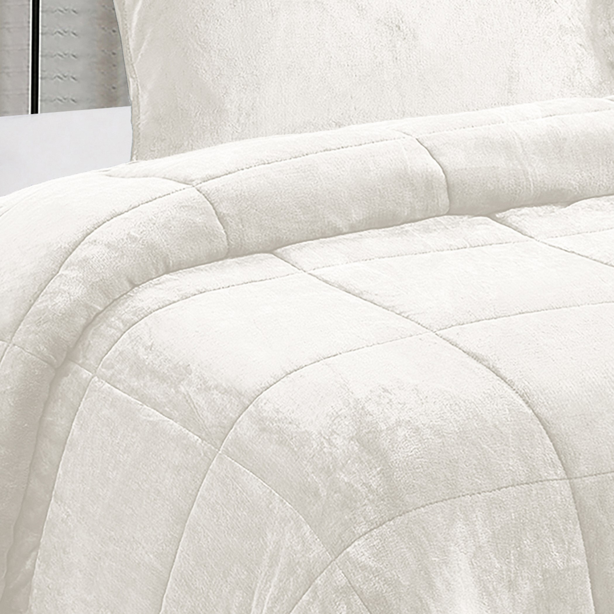 Nariko Solid Flannel 2-Piece Twin Comforter Set - 150x220 cm-hbxhomeware-hbxbedroom-image-3