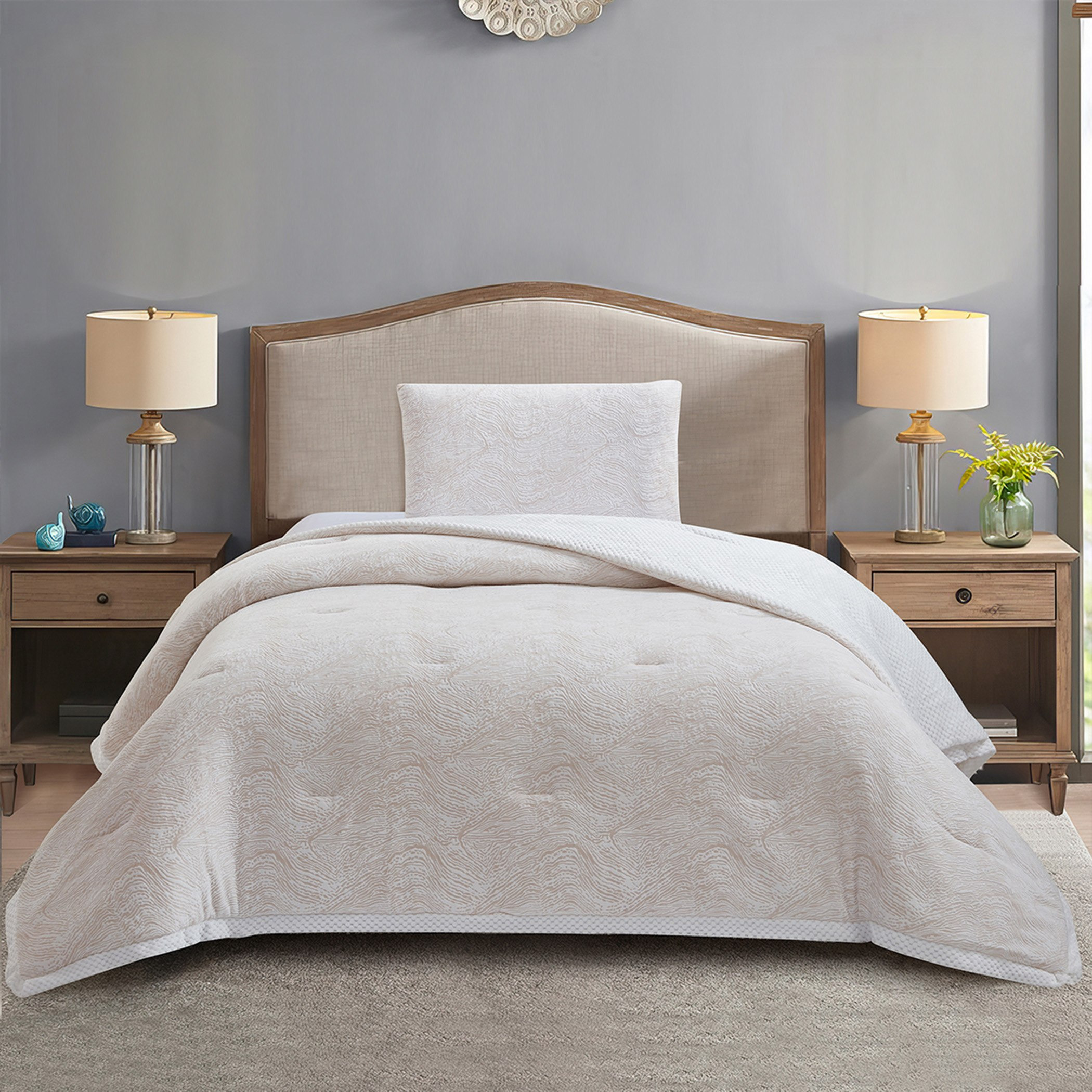 طقم لحاف مزدوج فلانيل مخملي ميكروميلك قطعتين مياس من بيرن - 150x220 سم-hbxhomeware-hbxbedroom-image-2