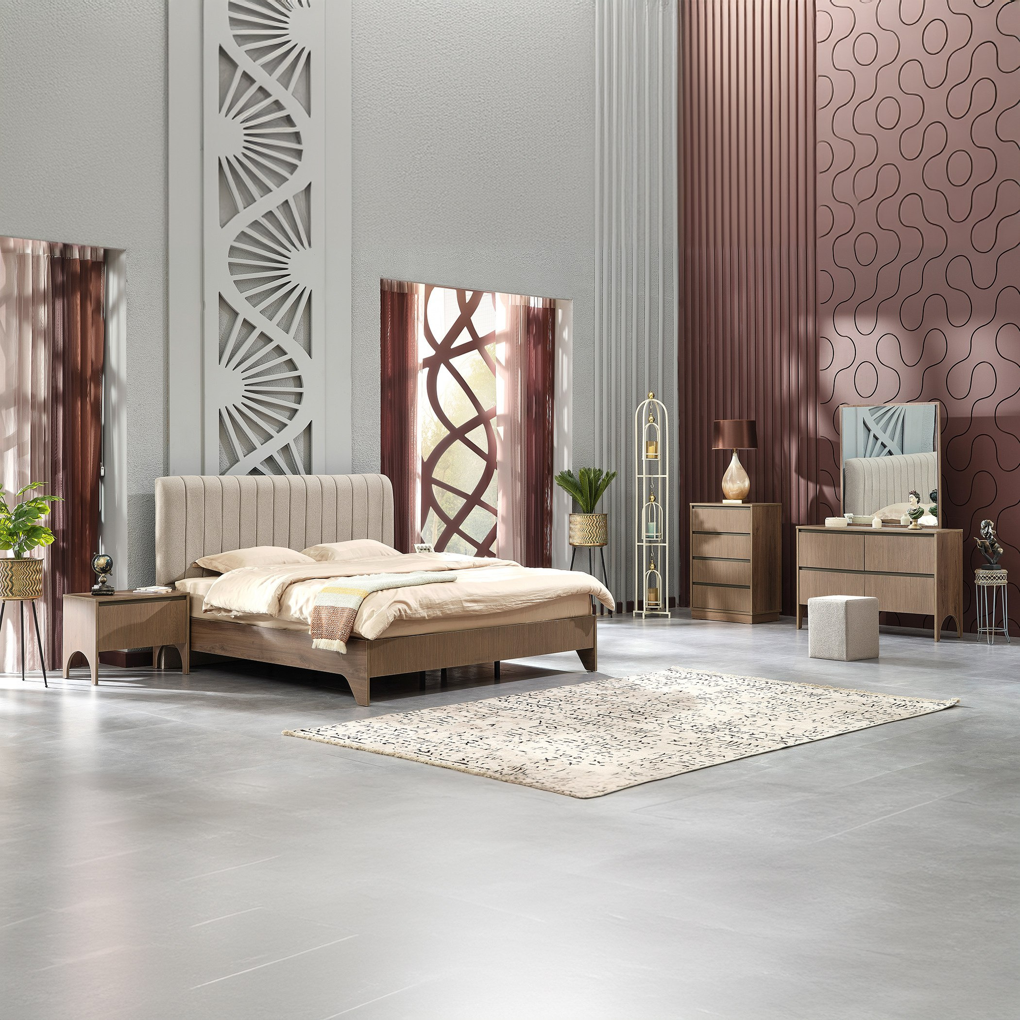 Buy Genova 6-Piece King Bedroom Set - 180x200 cm Online in KSA | Homebox