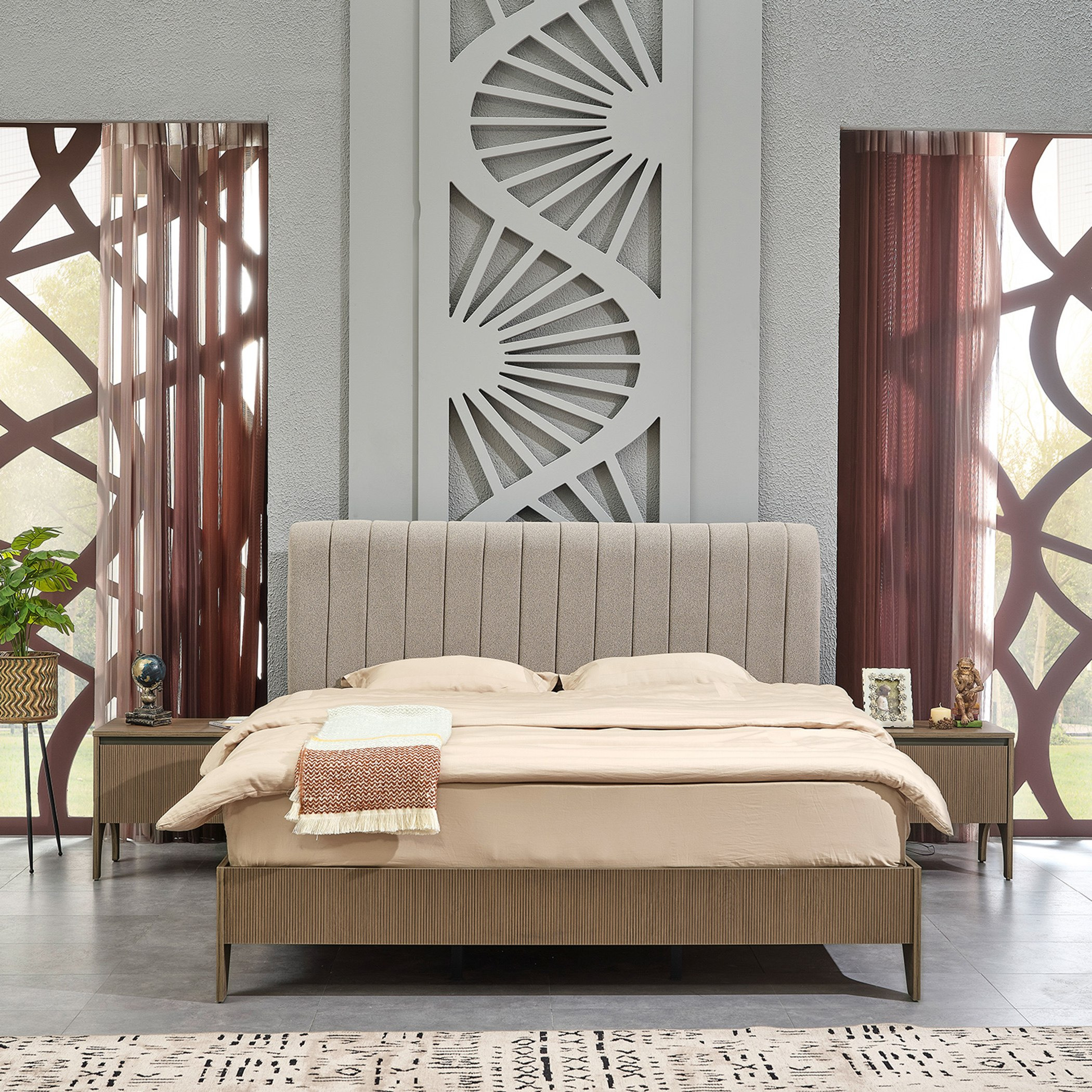 Genova 6-Piece King Bedroom Set - 180x200 cm-hbxbedroom-bedsandbedsets-bedroomsets-king-image-2