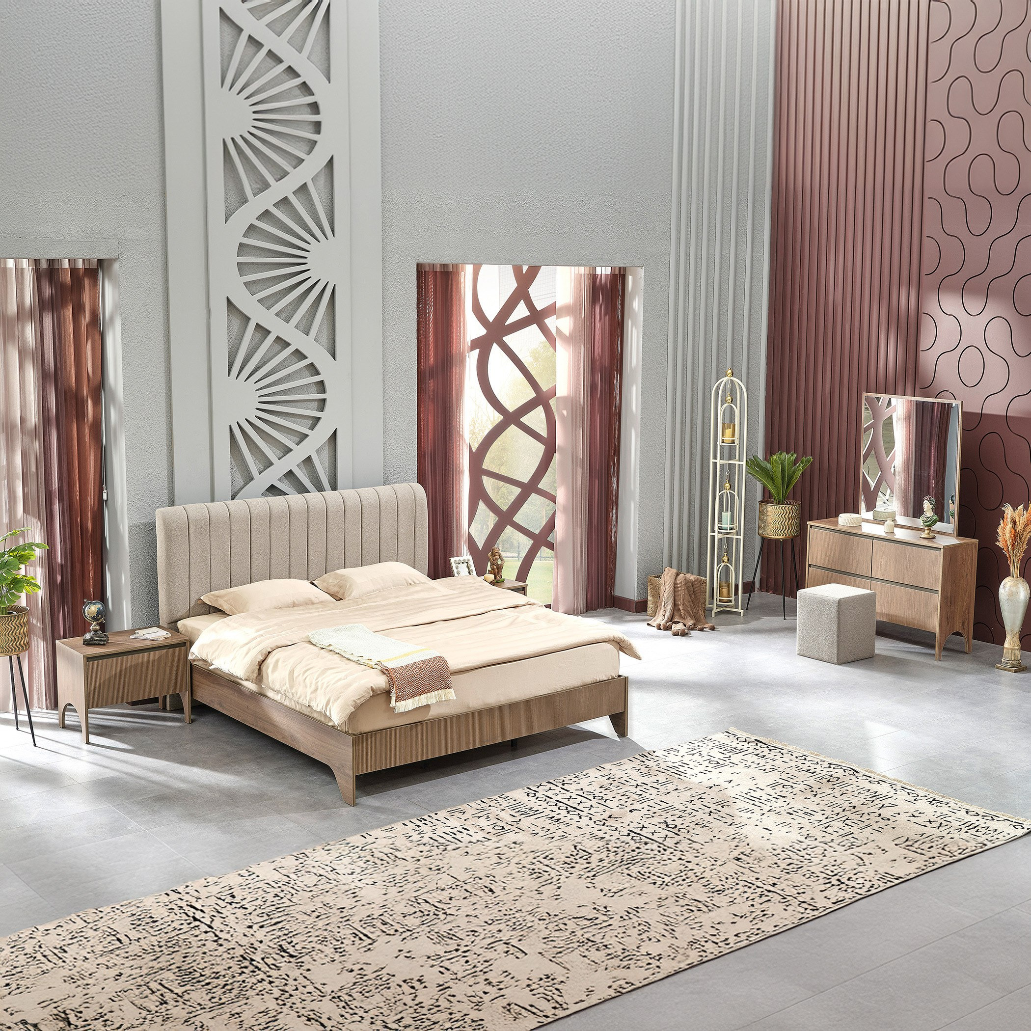 Genova 6-Piece King Bedroom Set - 180x200 cm-hbxbedroom-bedsandbedsets-bedroomsets-king-image-10
