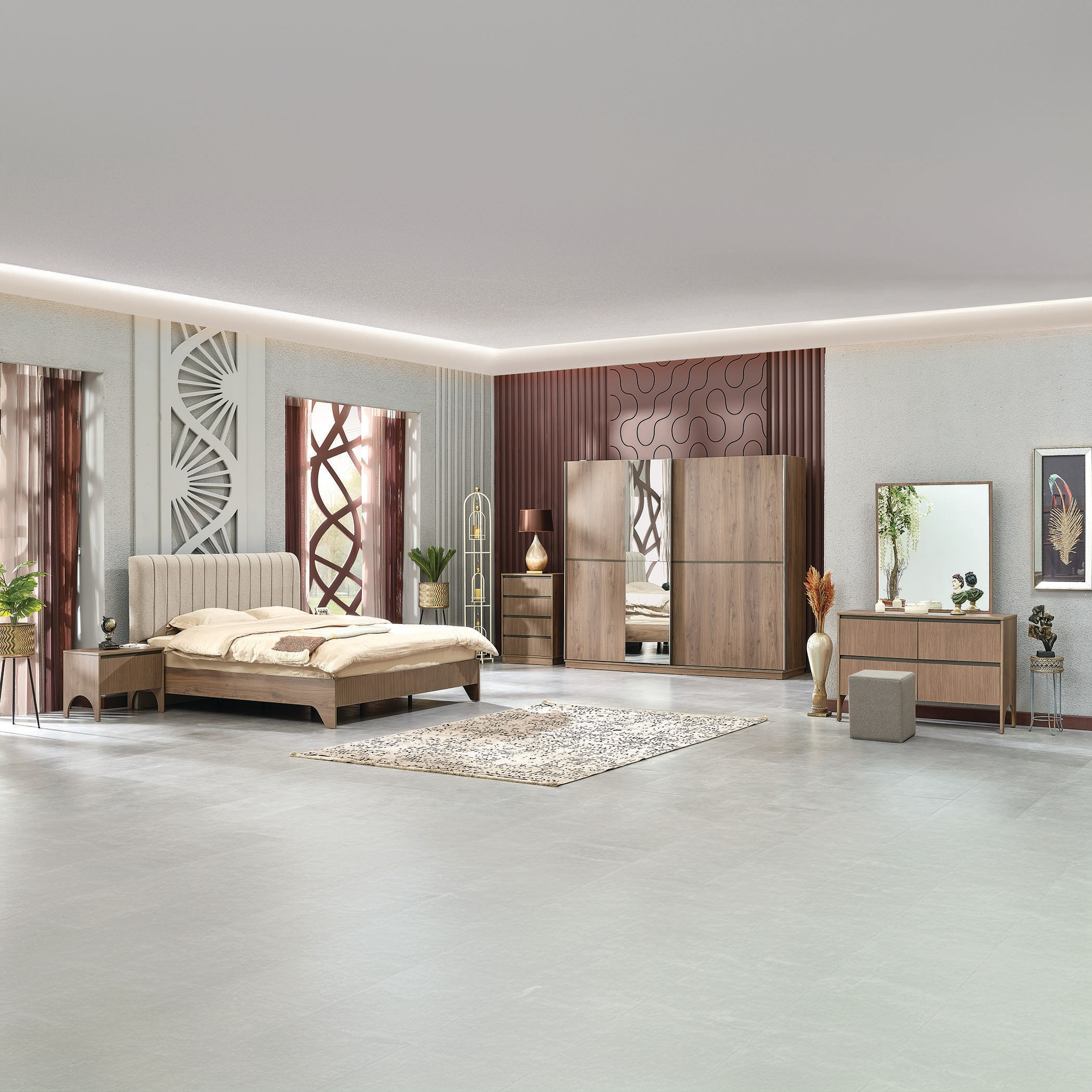 خزانة ملابس بباب انزلاقي و2 درج ومرآة من جينوفا-hbxfurniture-wardrobes-image-8