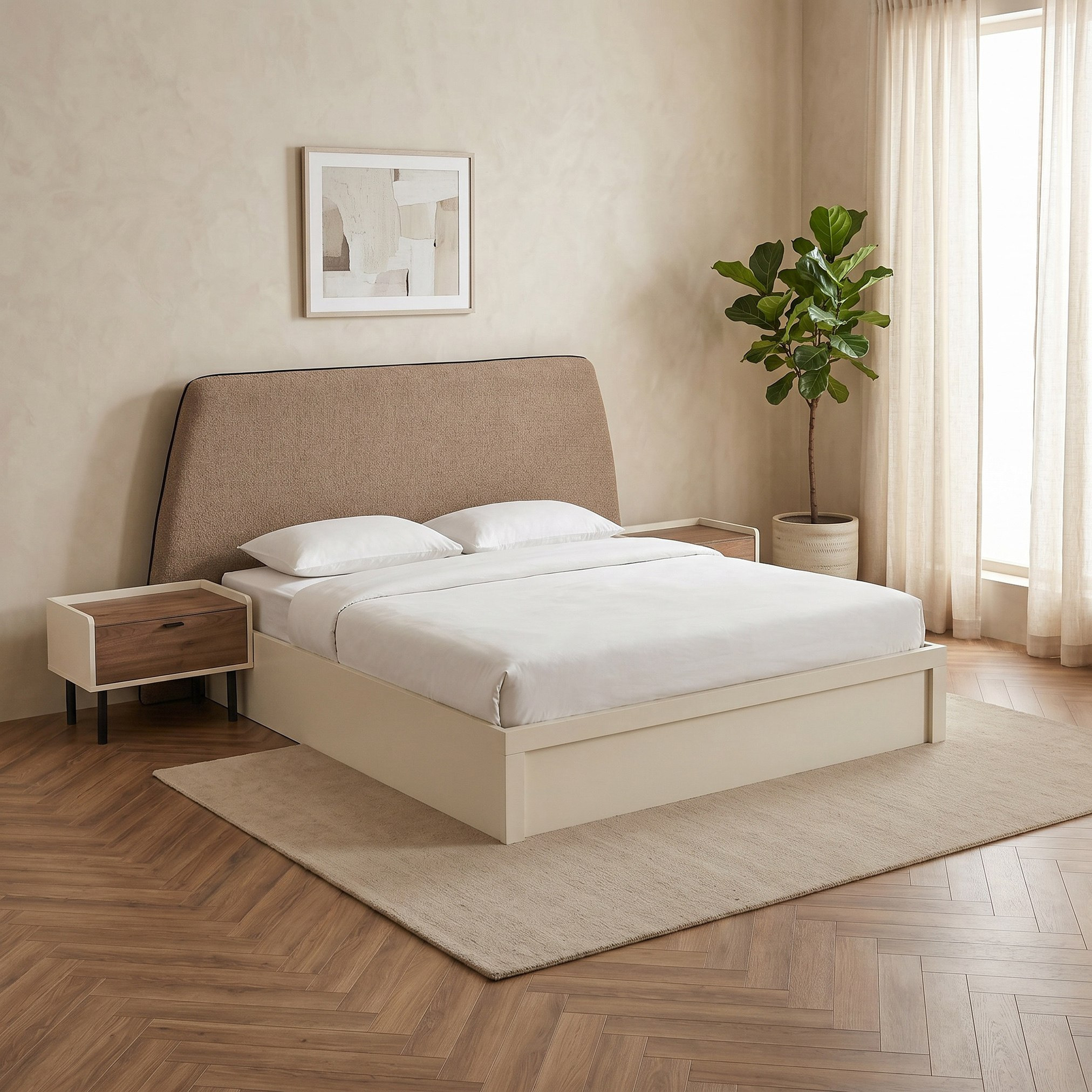 طقم غرفة نوم كينج 6 قطع من لوسيا- 180x200 سم-hbxbedroom-bedsandbedsets-bedroomsets-king-image-2