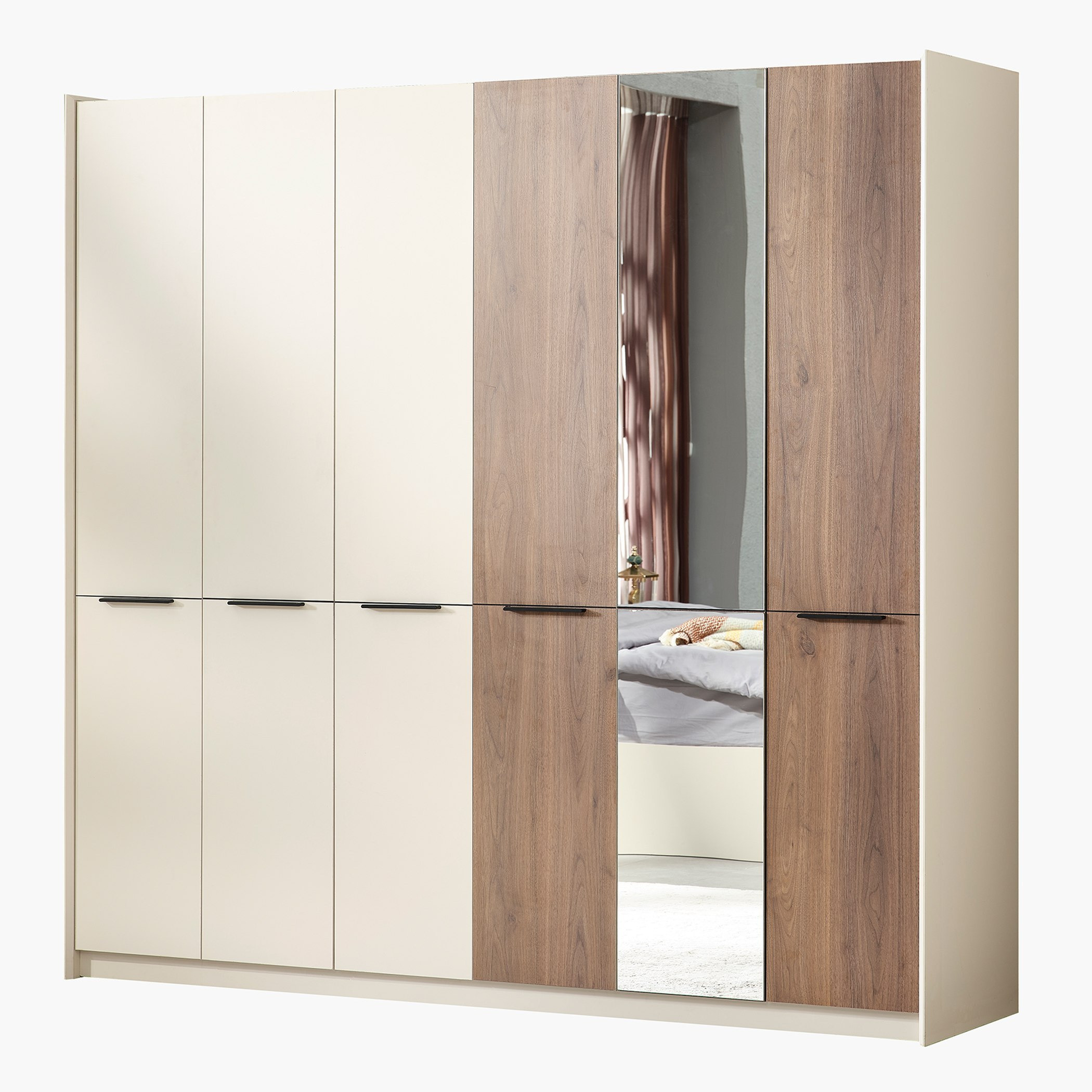 خزانة ملابس 6 أبواب بمرآة من لوسيا-hbxfurniture-wardrobes-image-3
