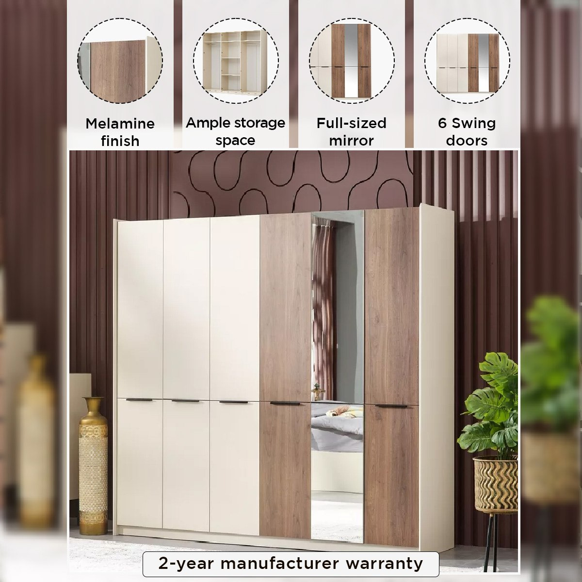 خزانة ملابس 6 أبواب بمرآة من لوسيا-hbxfurniture-wardrobes-image-7