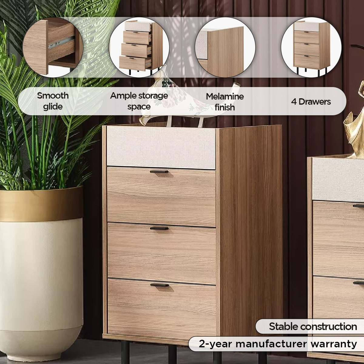 Swan Chest of 4-Drawers-hbxfurniture-dressersandchests-chestofdrawers-image-4