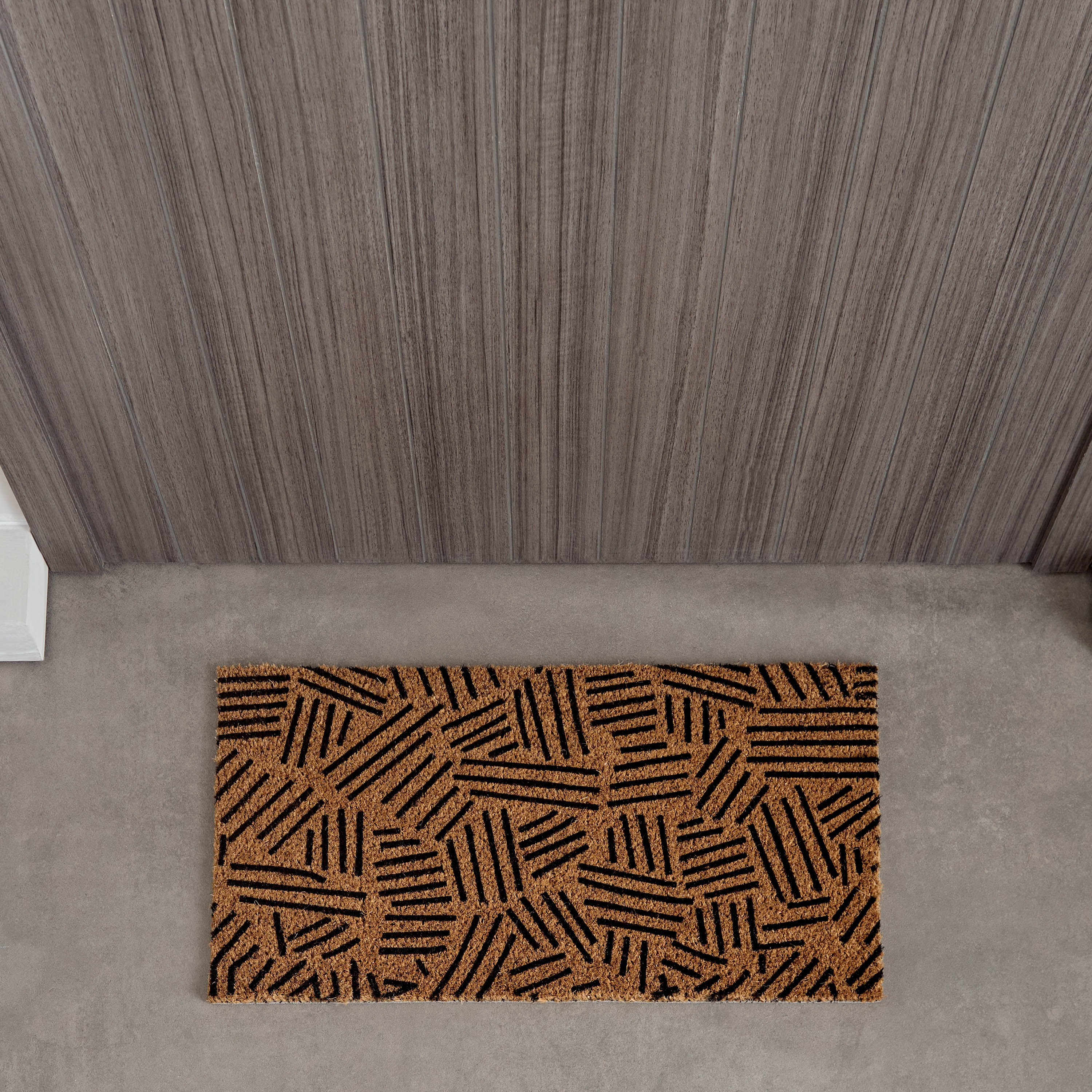 سجادة باب من ألياف جوز الهند بظهر لاتكس وطبعات مرحبا- 40x75 سم-hbxhomeware-hbxoutdoor-image-2