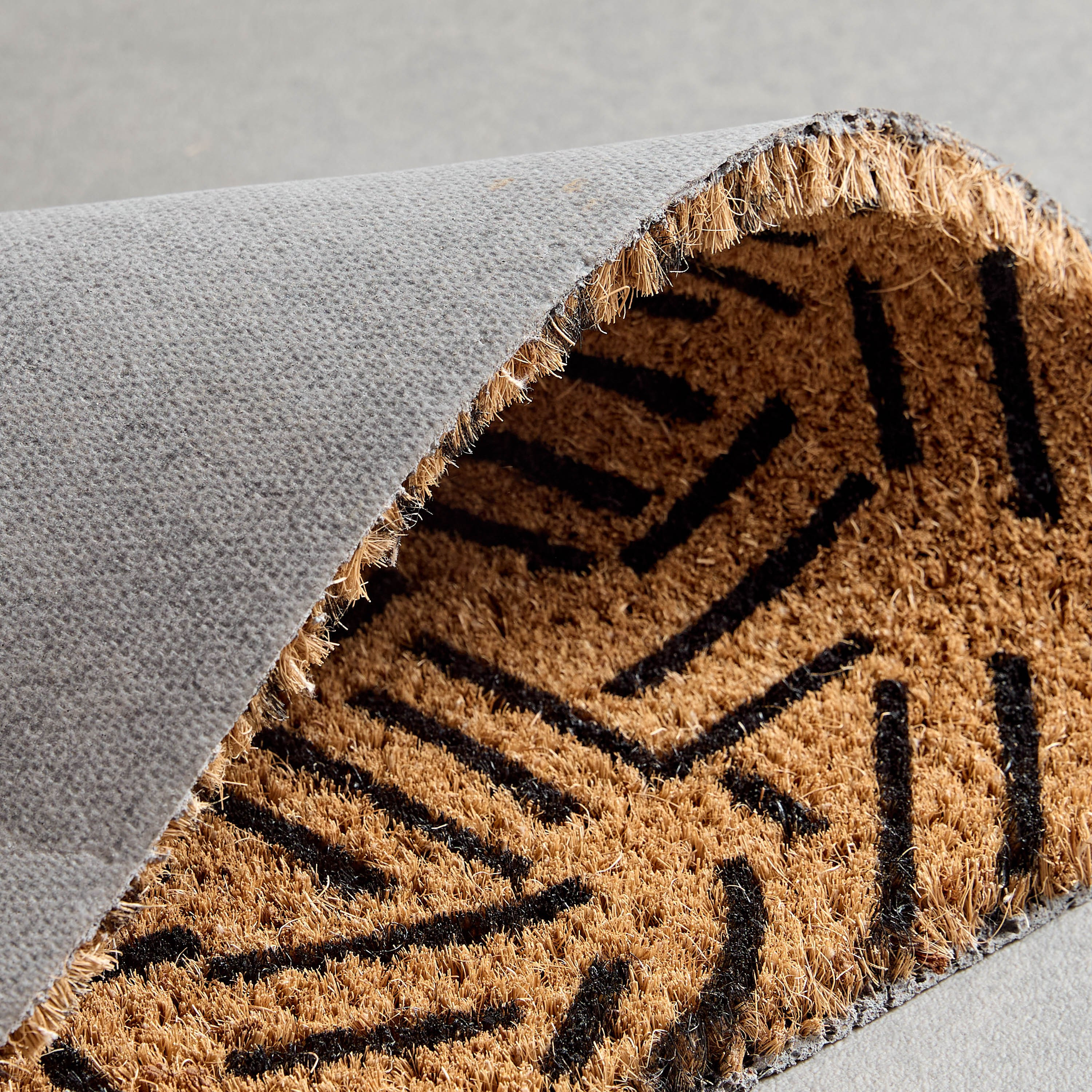 سجادة باب من ألياف جوز الهند بظهر لاتكس وطبعات مرحبا- 40x75 سم-hbxhomeware-hbxoutdoor-image-4