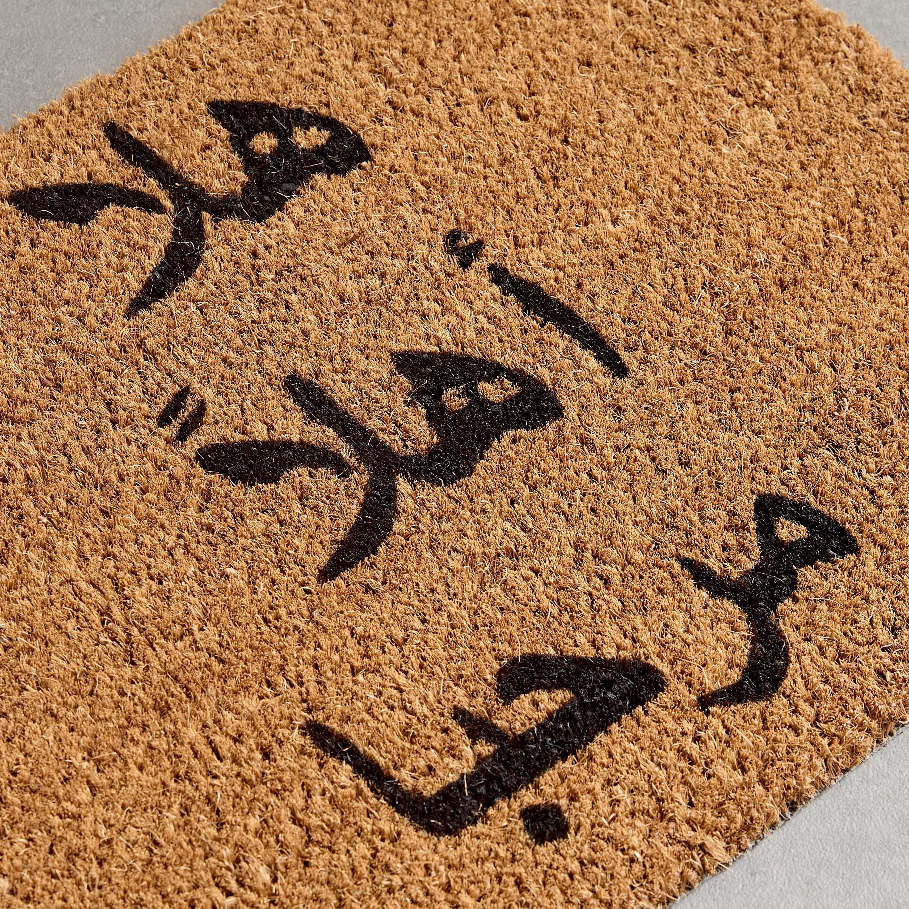 سجادة باب من ألياف جوز الهند بظهر لاتكس وطبعات هالو - 40x75 سم-hbxhomeware-hbxoutdoor-image-3