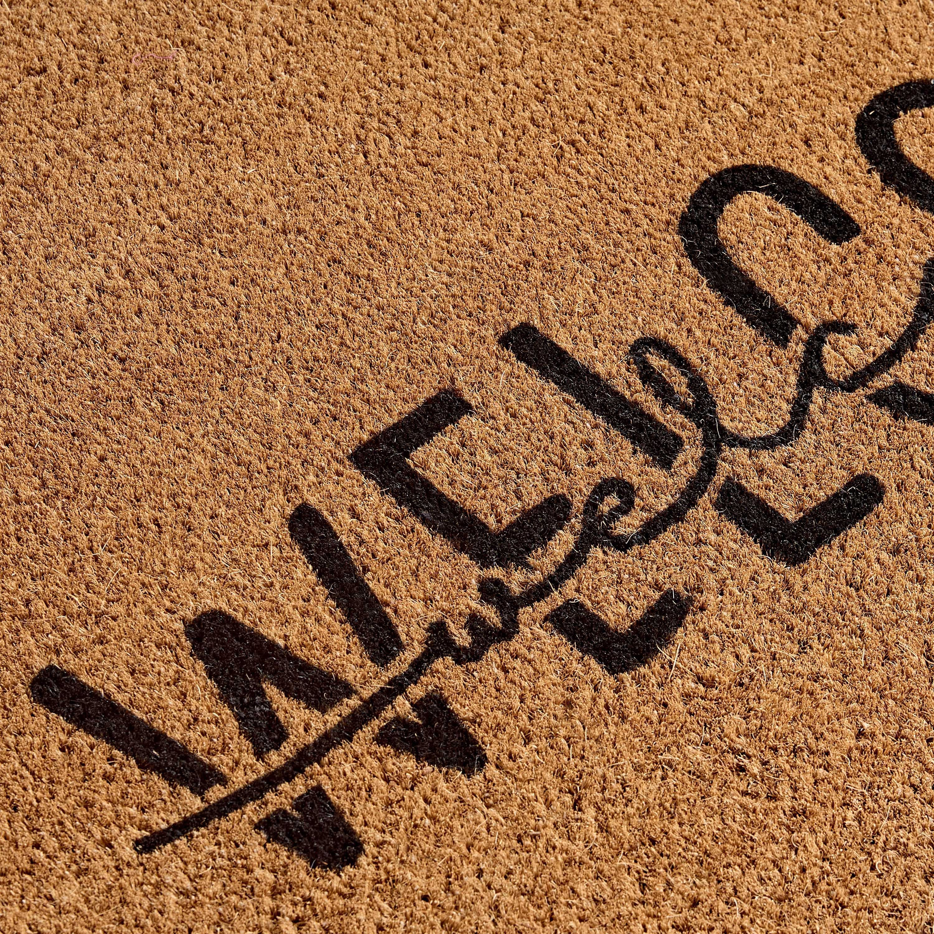 سجادة باب من ألياف جوز الهند بظهر لاتكس وطبعات ويلكم - 60x90 سم-hbxhomeware-hbxoutdoor-image-3