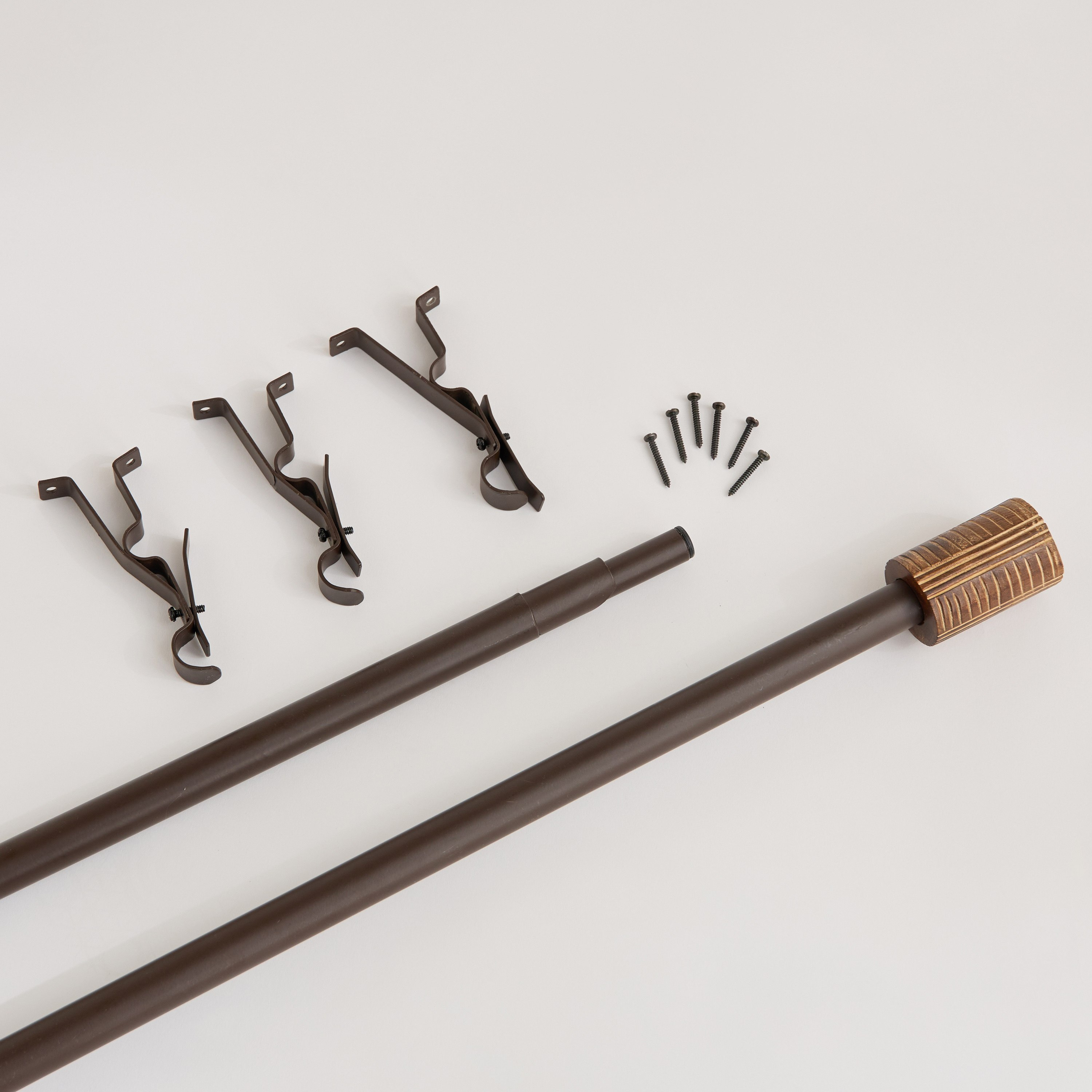 Natura Amare 25 mm Extendable Double Curtain Rod - 110-320 cm-hbxhomeware-hbxlivingroom-image-3