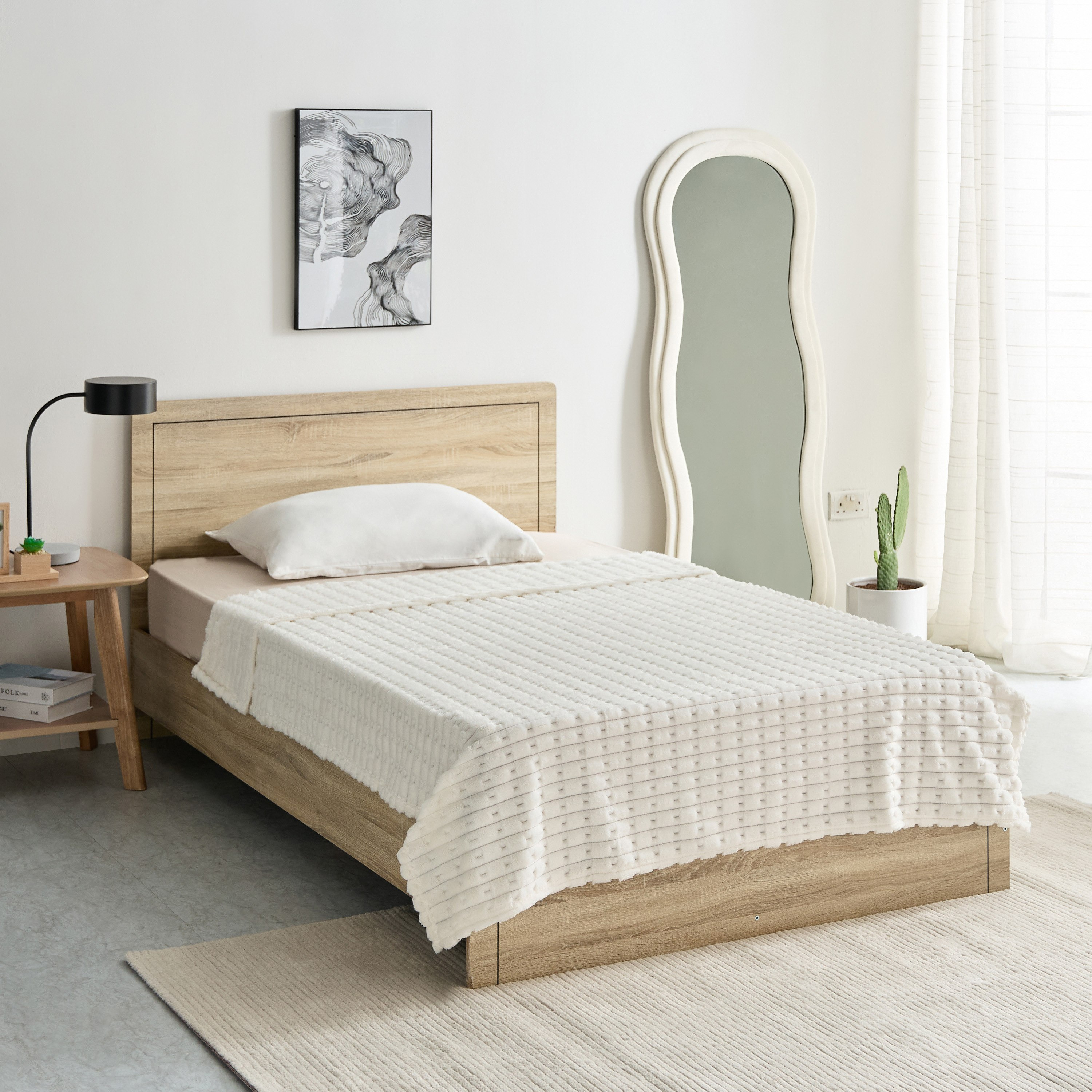 Delft Jacquard Flannel Twin Blanket - 150x200 cm-hbxhomeware-hbxbedroom-image-6