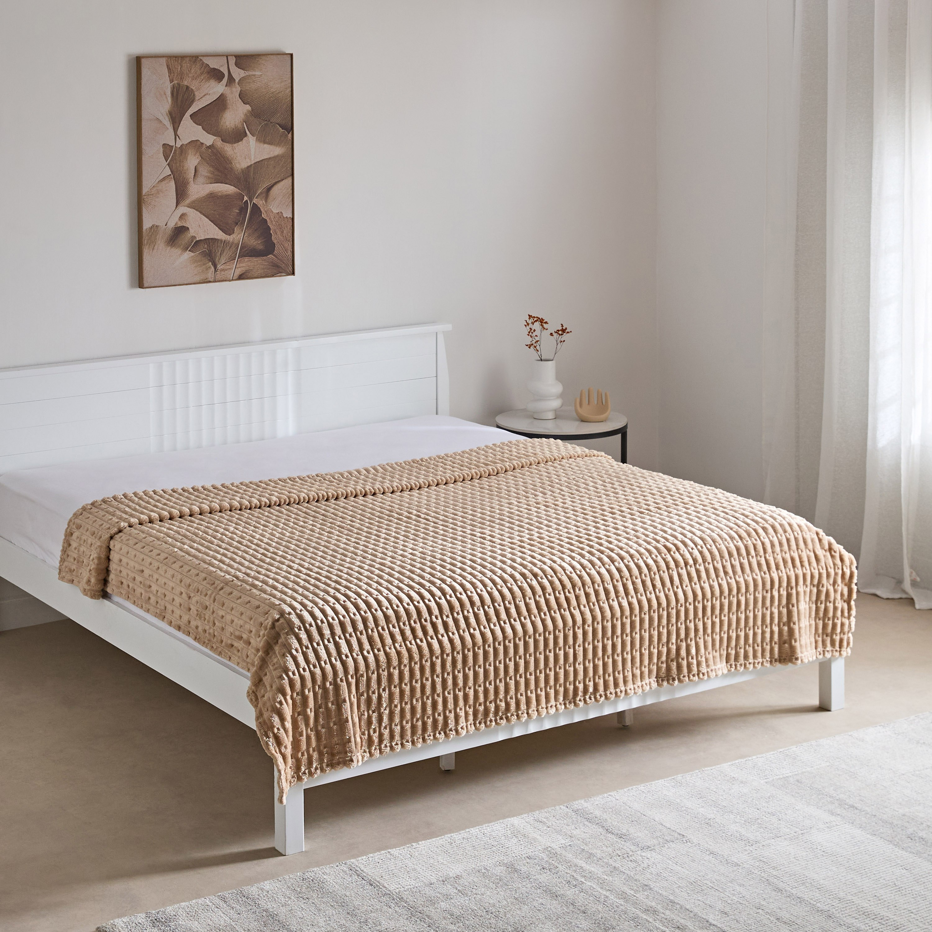Delft Jacquard Flannel Queen Blanket - 200x220 cm-hbxhomeware-hbxbedroom-image-1