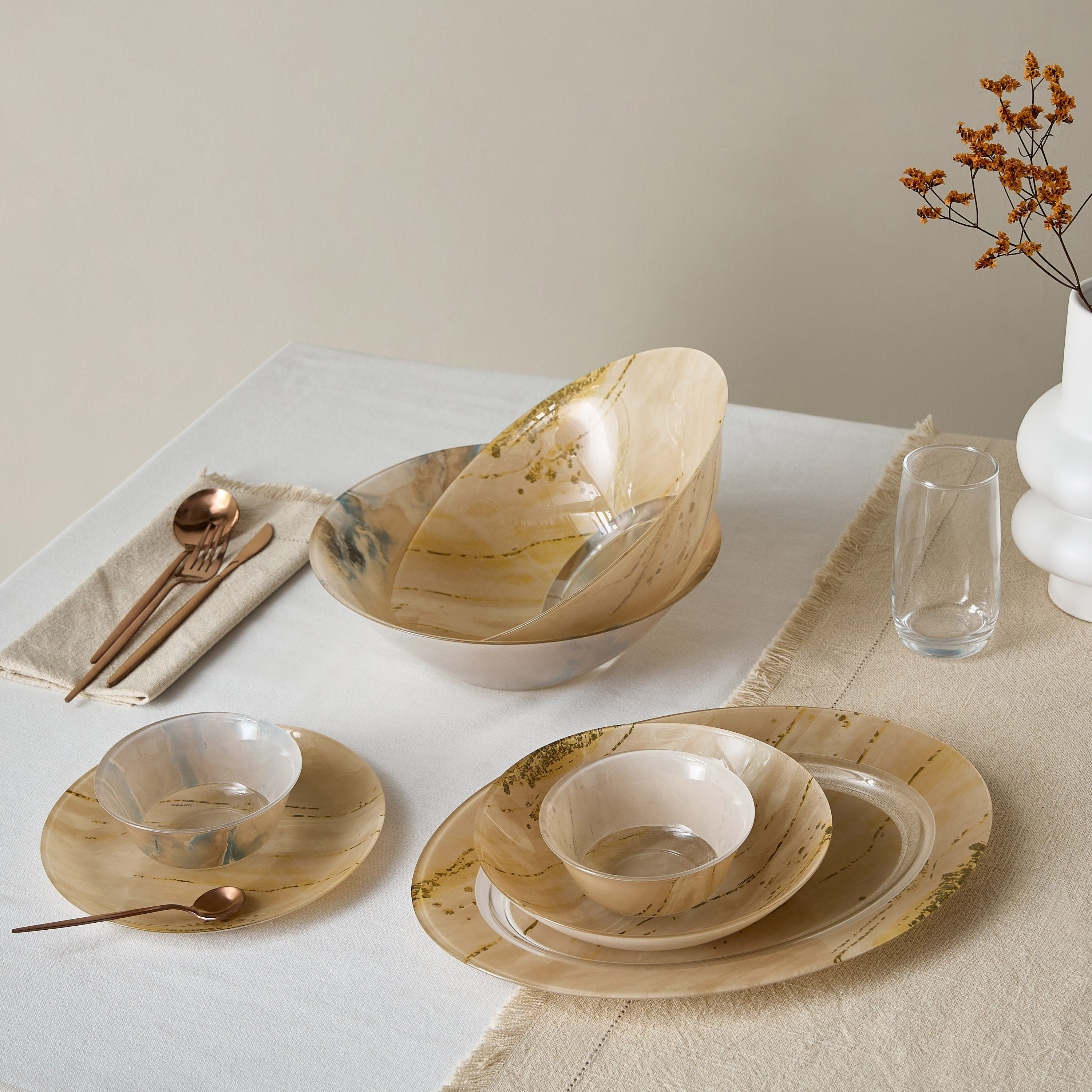وعاء تقديم زجاج إلكورتيا من لومينارك - 27 سم-hbxdecorandfurnishings-tabletop-crockery-image-4