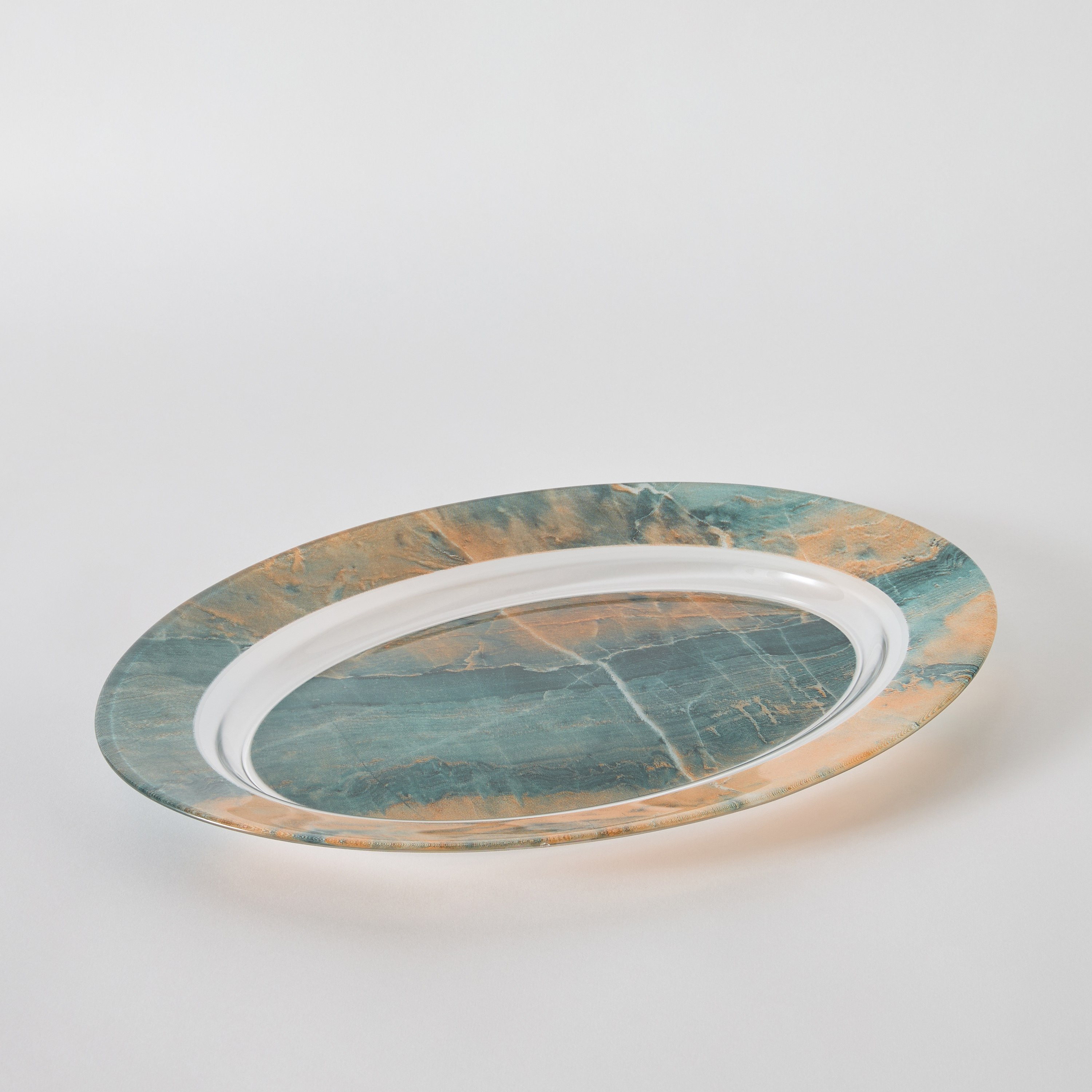 Luminarc Glass Granitelia Oval Platter - 35 cm-hbxdecorandfurnishings-tabletop-crockery-image-5