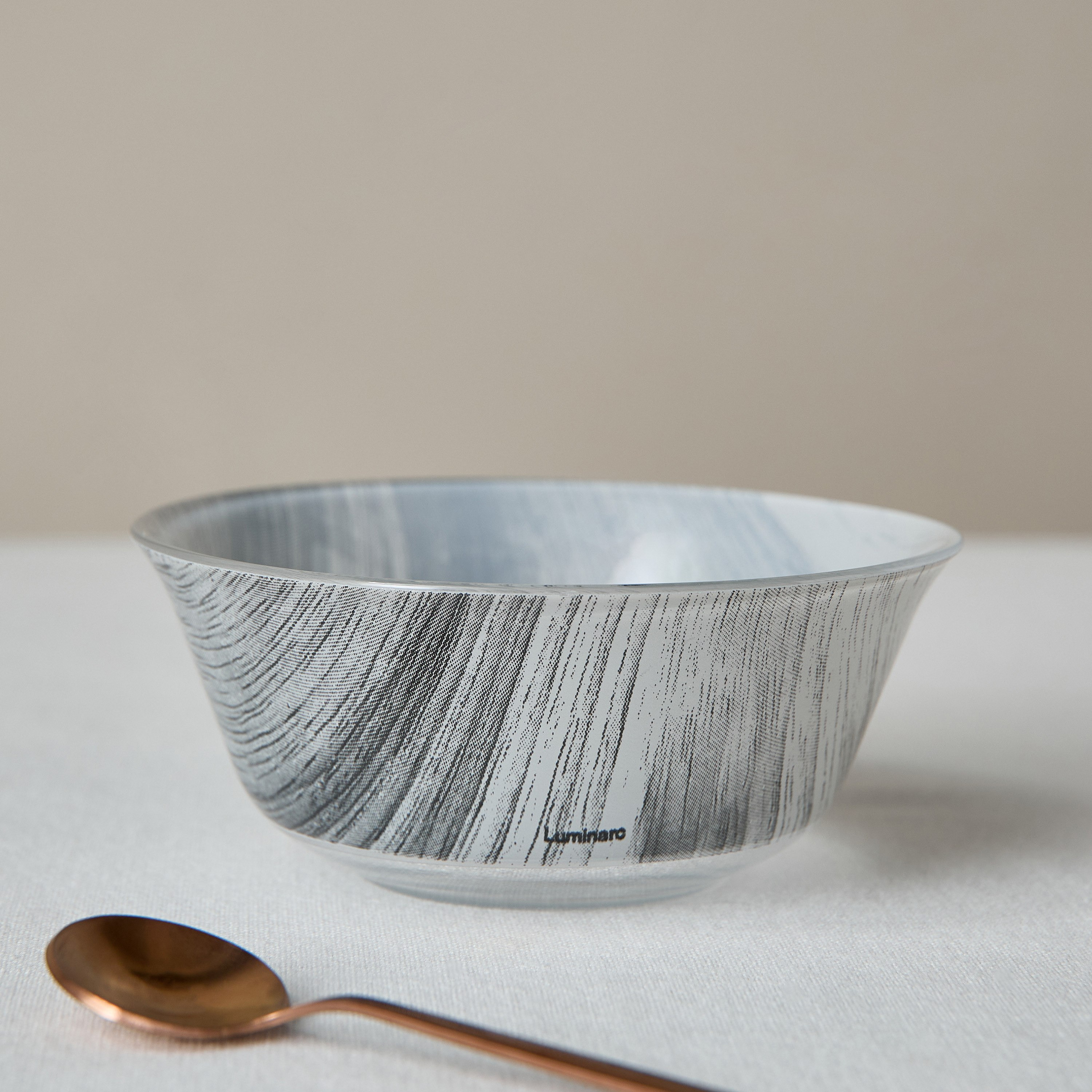Luminarc Glass Wood Rice Bowl - 12 cm-hbxdecorandfurnishings-tabletop-crockery-image-1