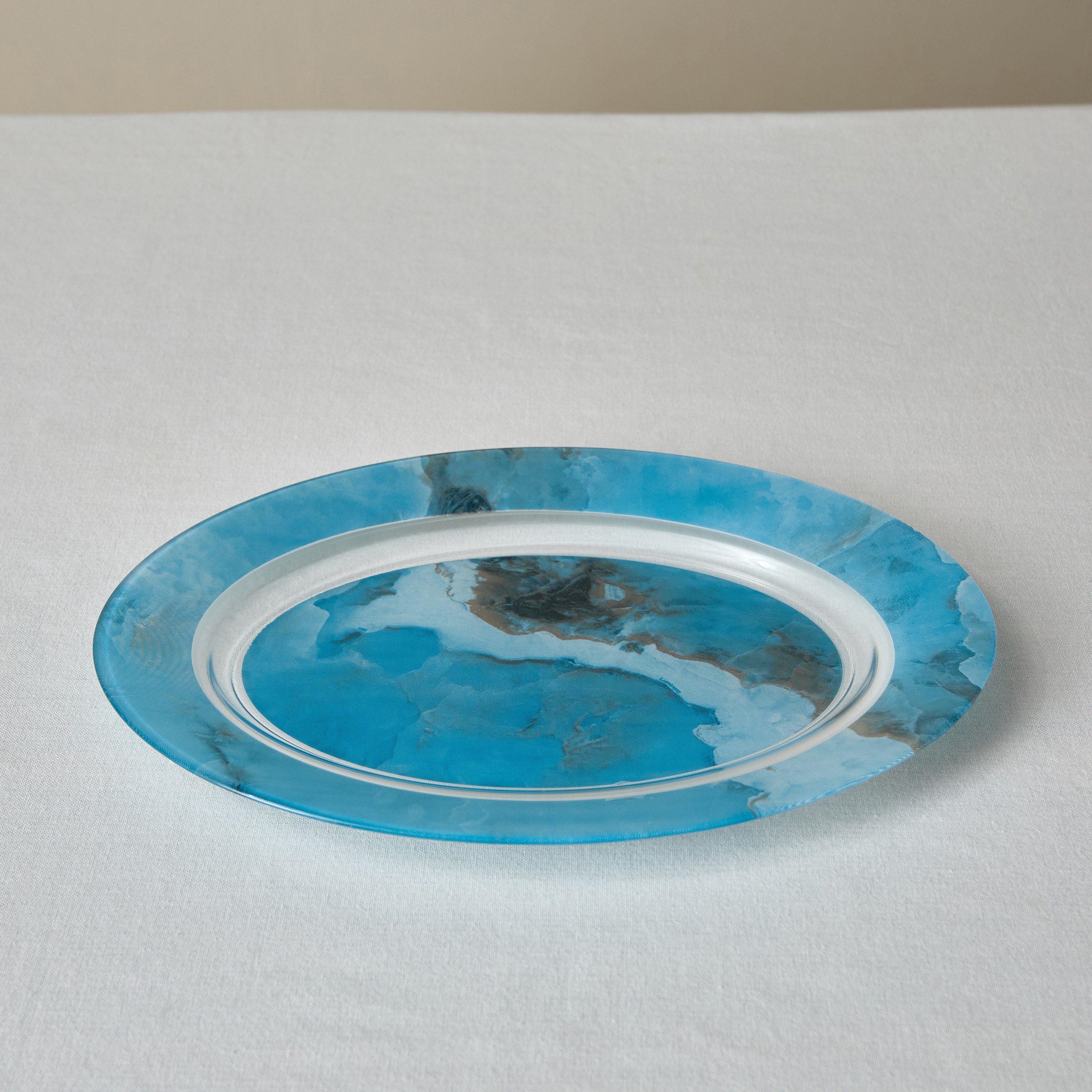 صحن بيضاوي زجاج جيسمون من لومينارك - 35 سم-hbxdecorandfurnishings-tabletop-crockery-image-2