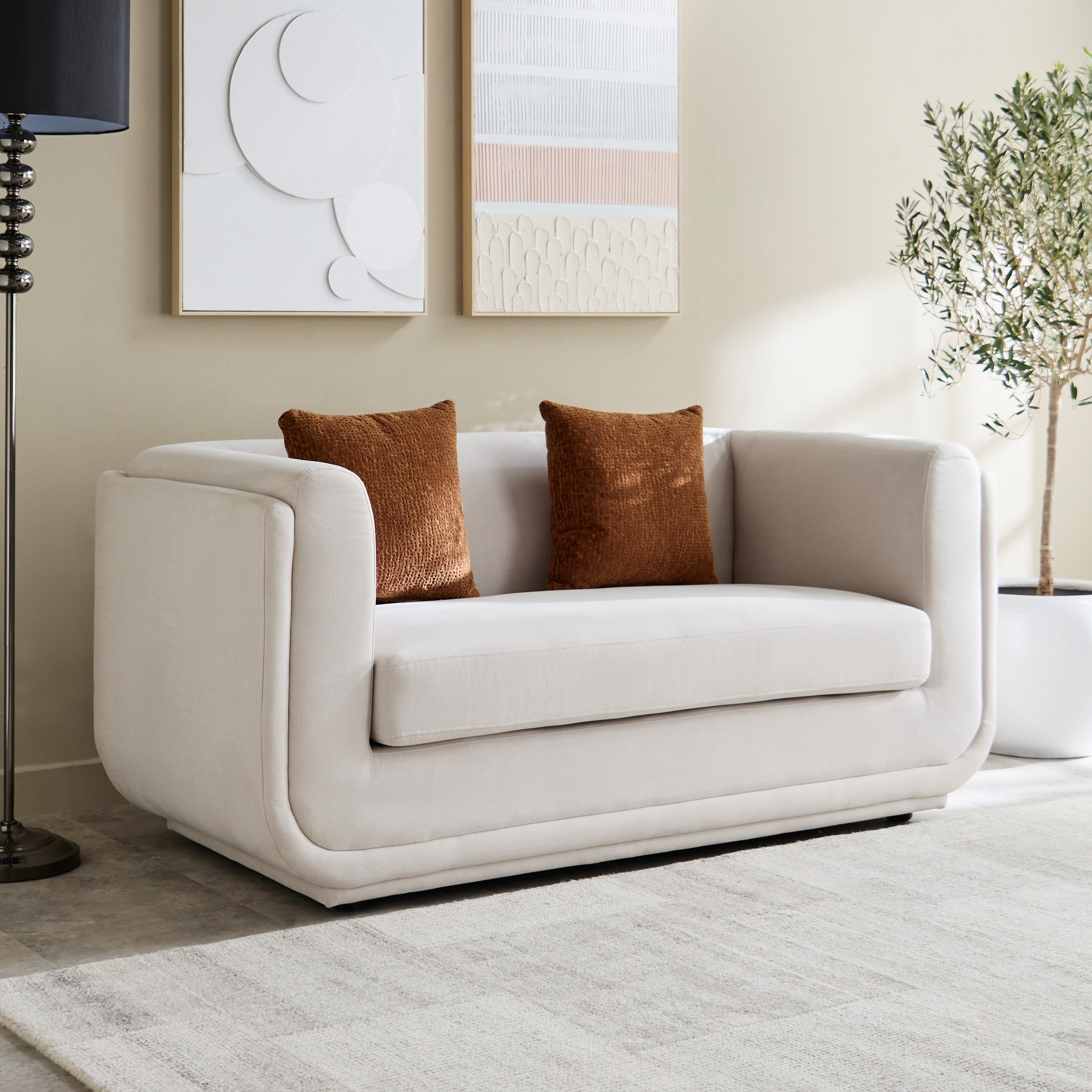 كنبة قماش مقعدين مع وسادتين نكست من بروكلين-hbxlivingroom-sofasandarmchairs-sofas-image-1