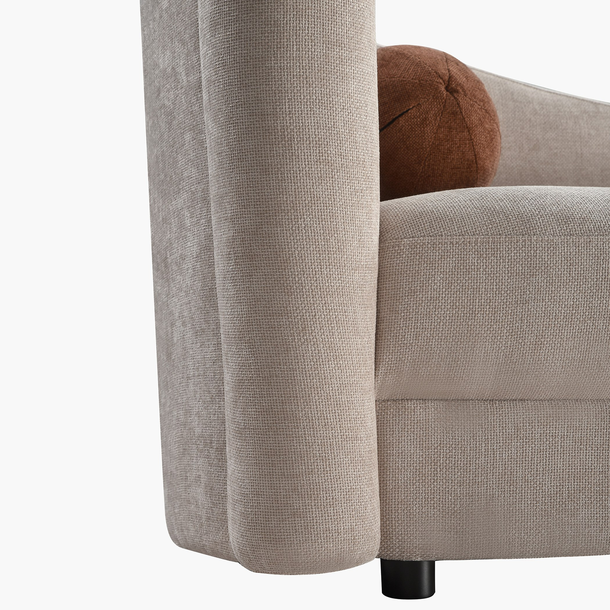 كنبة استرخاء مقعدين بمسند ذراع أيمن مع وسادة مستديرة من درانسي-hbxfurniture-modular-modularsofas-image-5